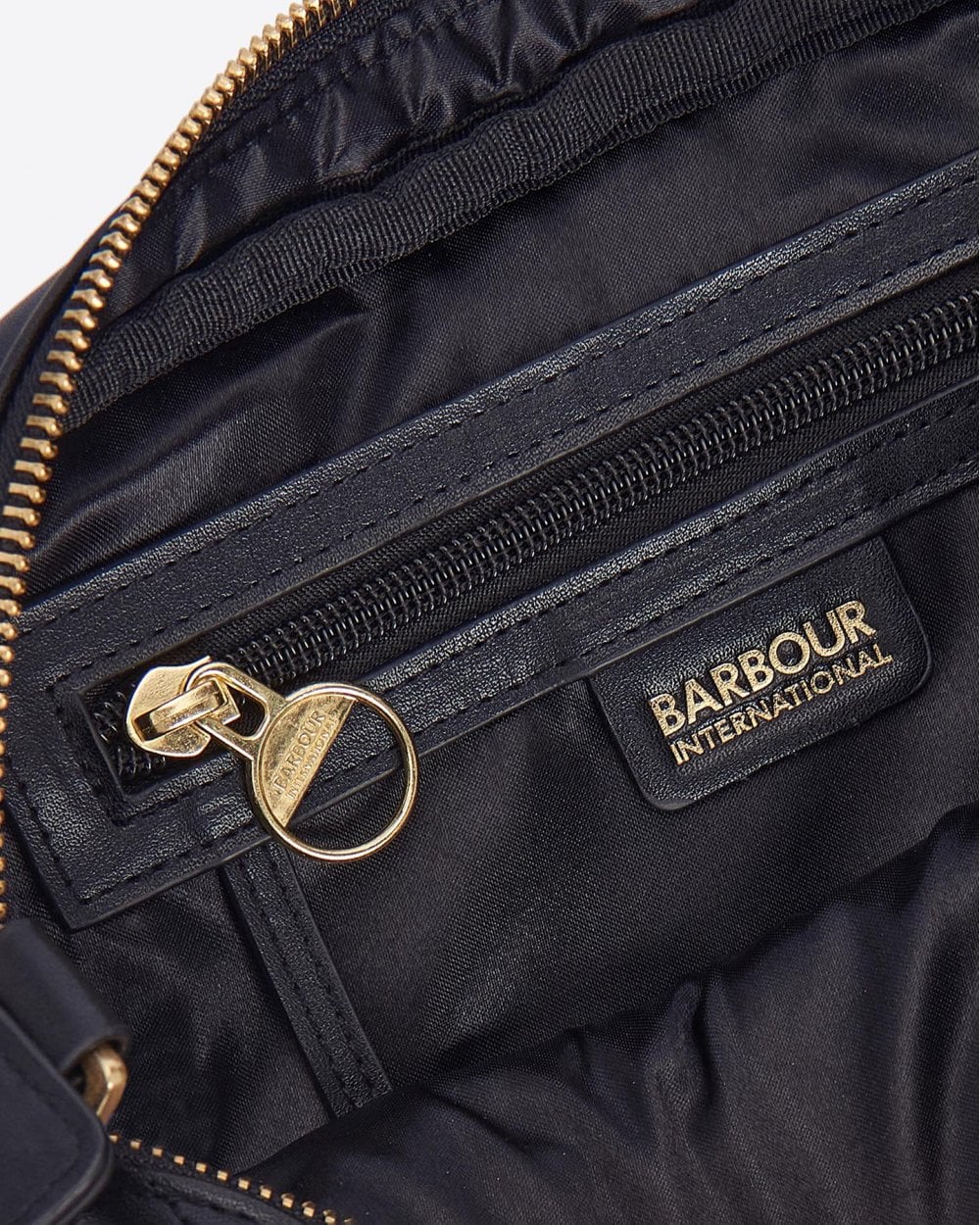 Barbour International Quilted Sloane Womens Crossbody Bag - Black - Image 6