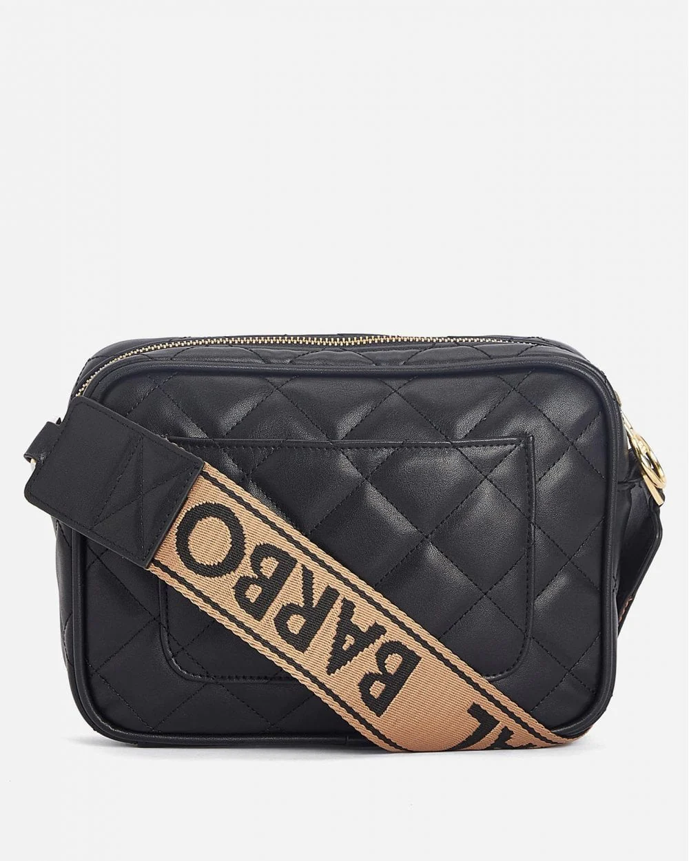 Barbour International Quilted Sloane Womens Crossbody Bag - Black - Image 9