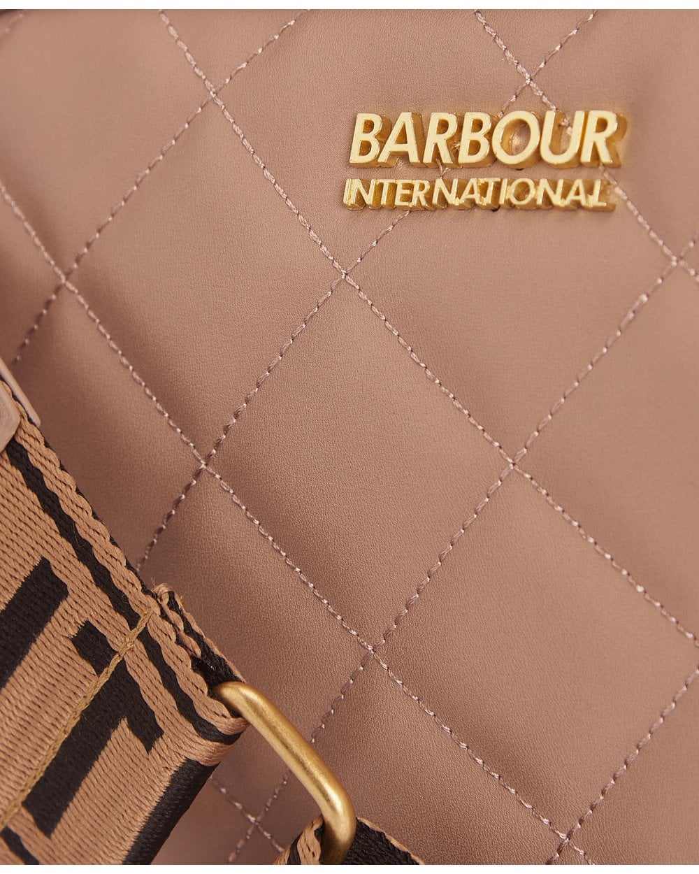 Barbour International Quilted Sloane Womens Crossbody Bag - Camel - Image 5