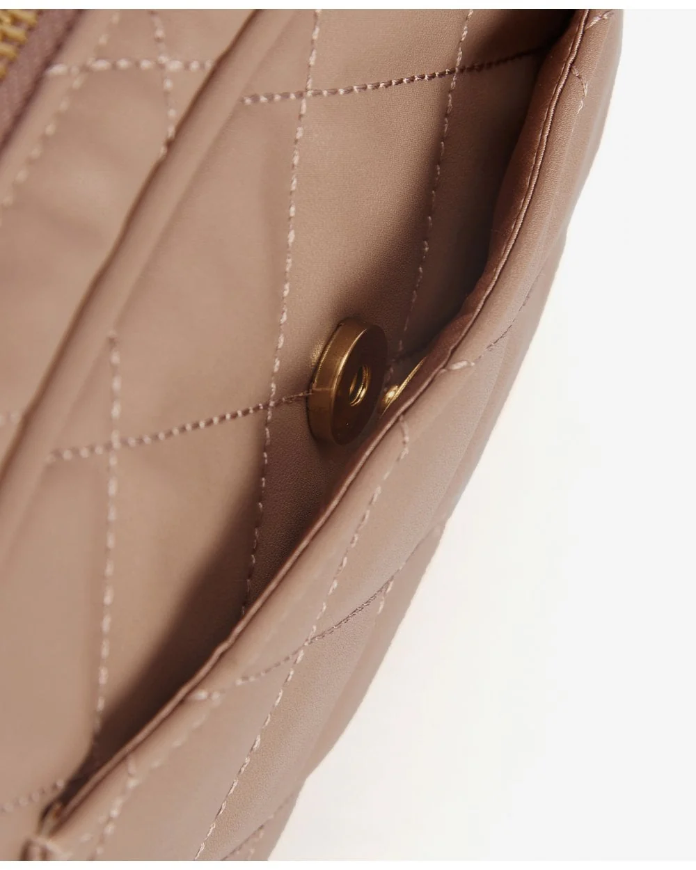 Barbour International Quilted Sloane Womens Crossbody Bag - Camel - Image 7