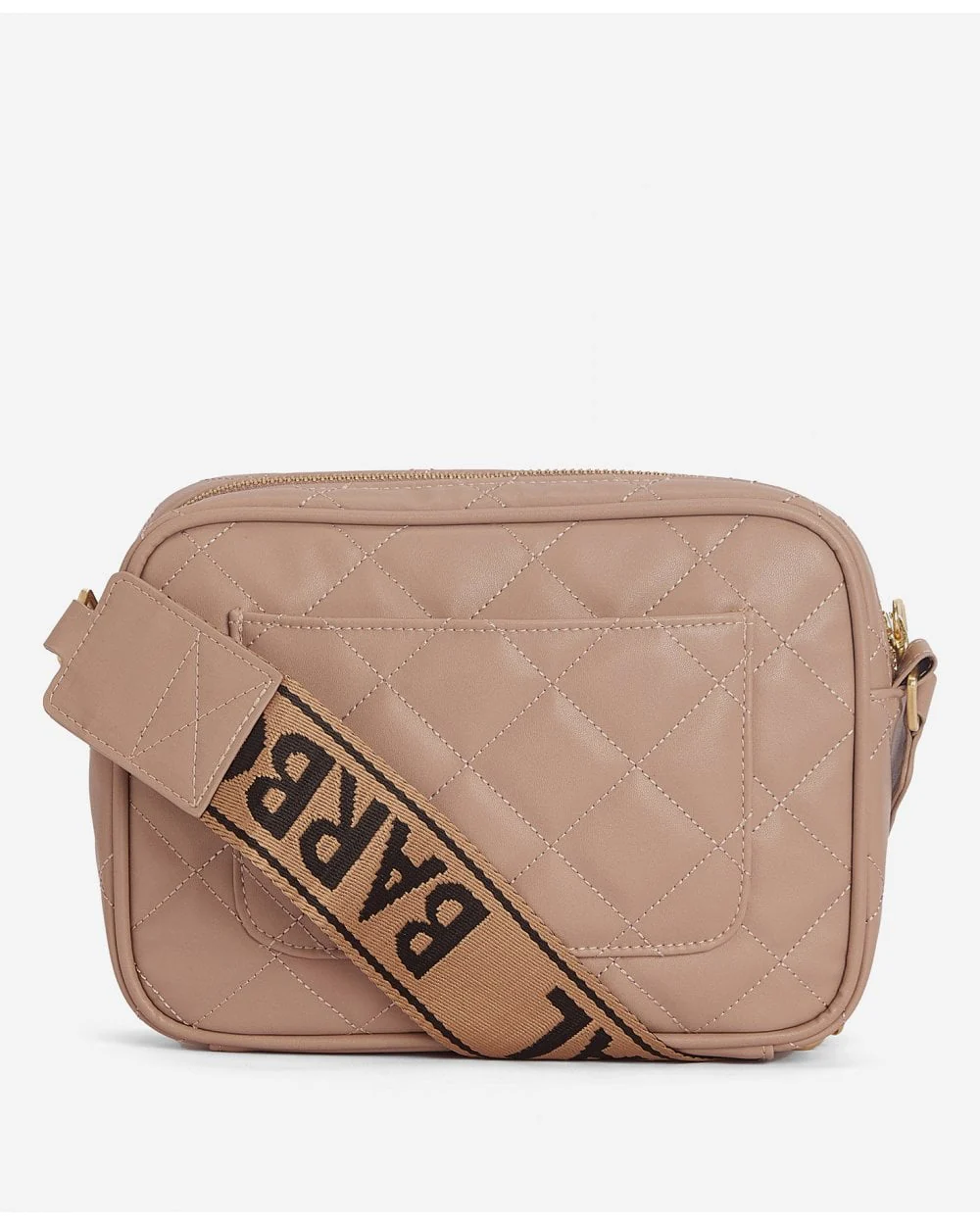 Barbour International Quilted Sloane Womens Crossbody Bag - Camel - Image 9