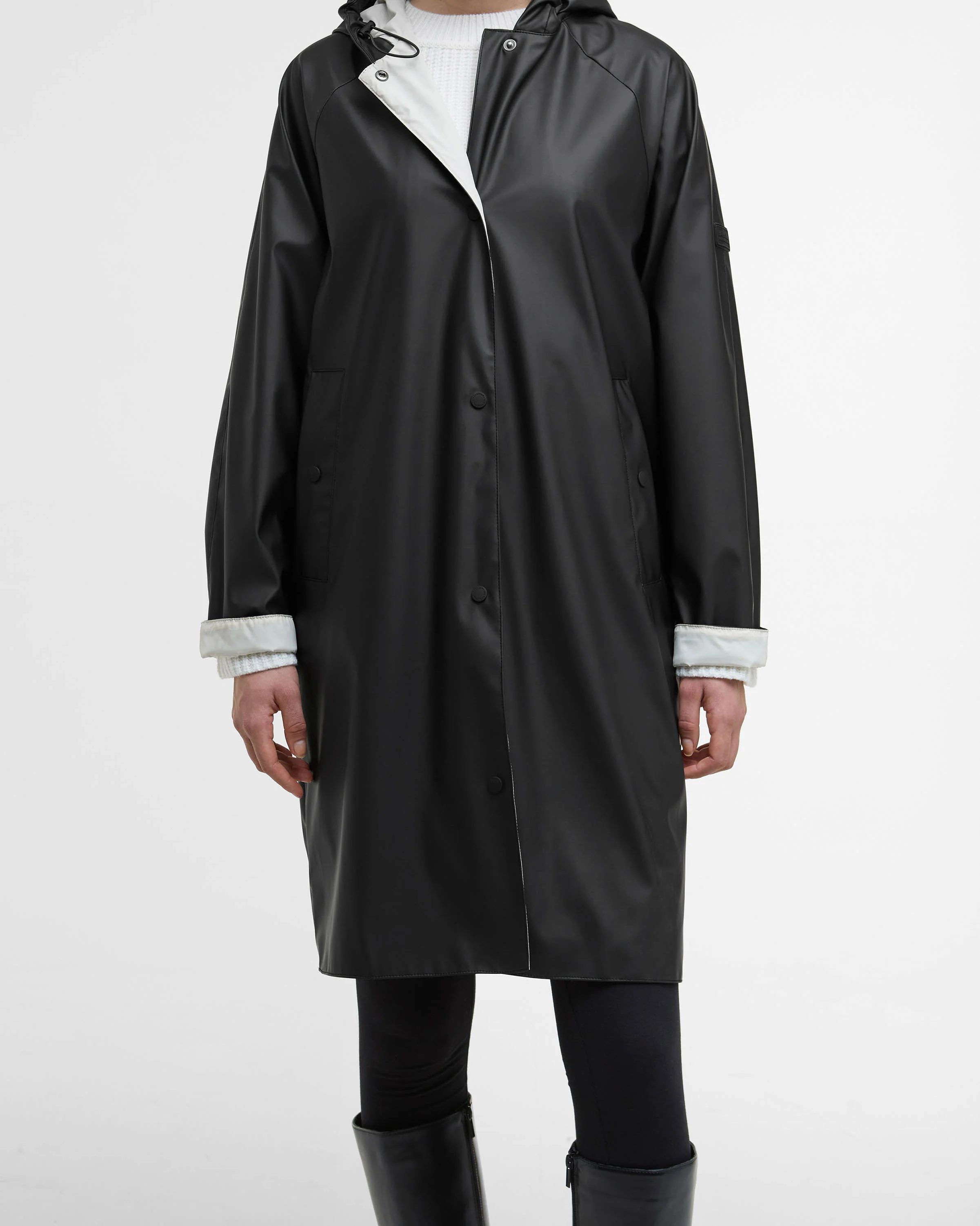 Barbour International Recoleta Womens Showerproof Jacket - Black - Image 2
