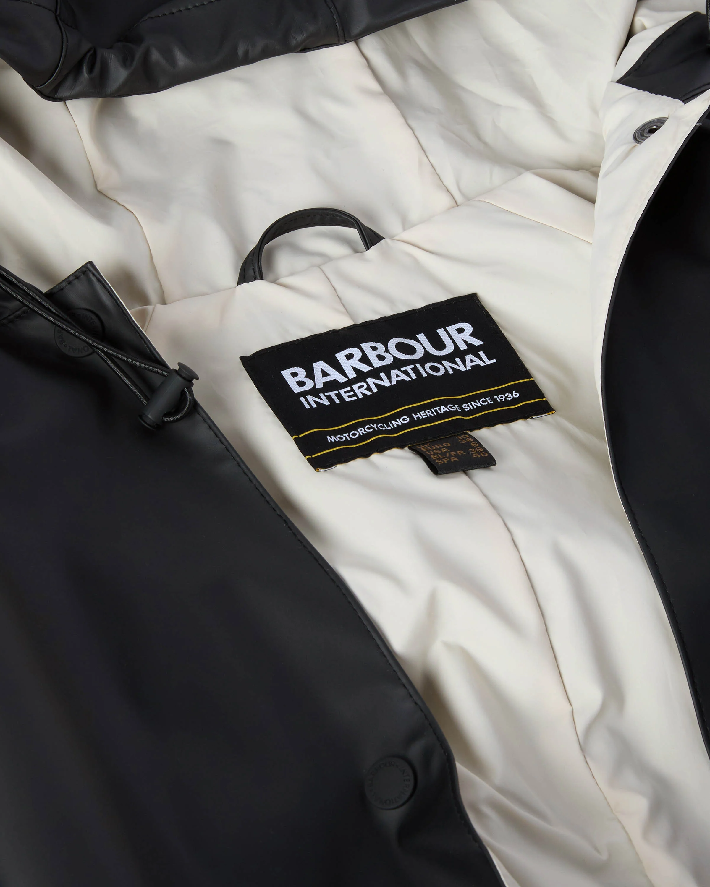 Barbour International Recoleta Womens Showerproof Jacket - Black - Image 6