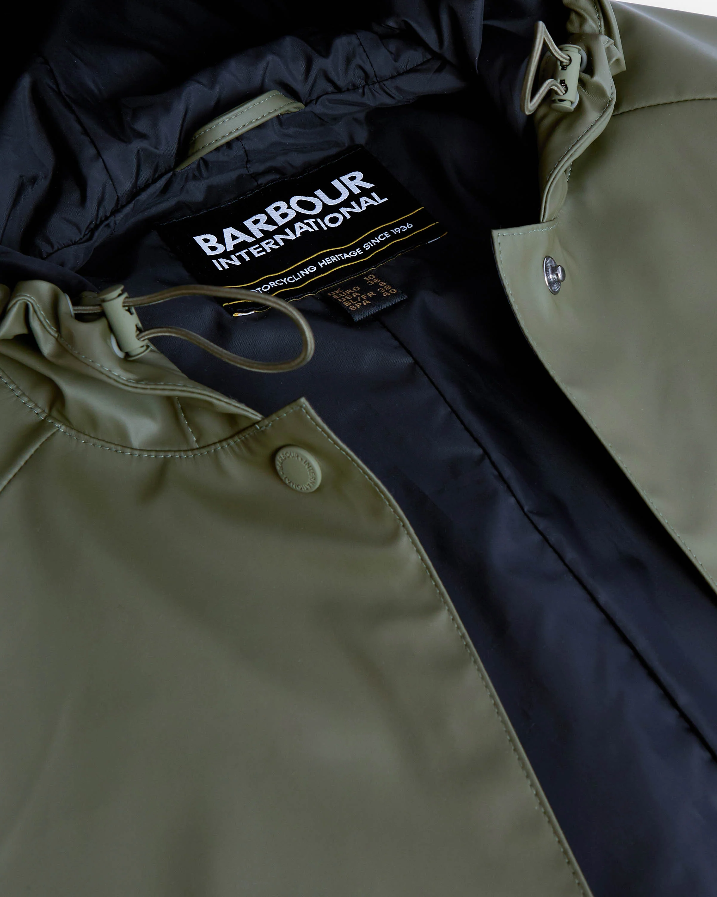 Barbour International Recoleta Womens Showerproof Jacket - Dusky Khaki - Image 2
