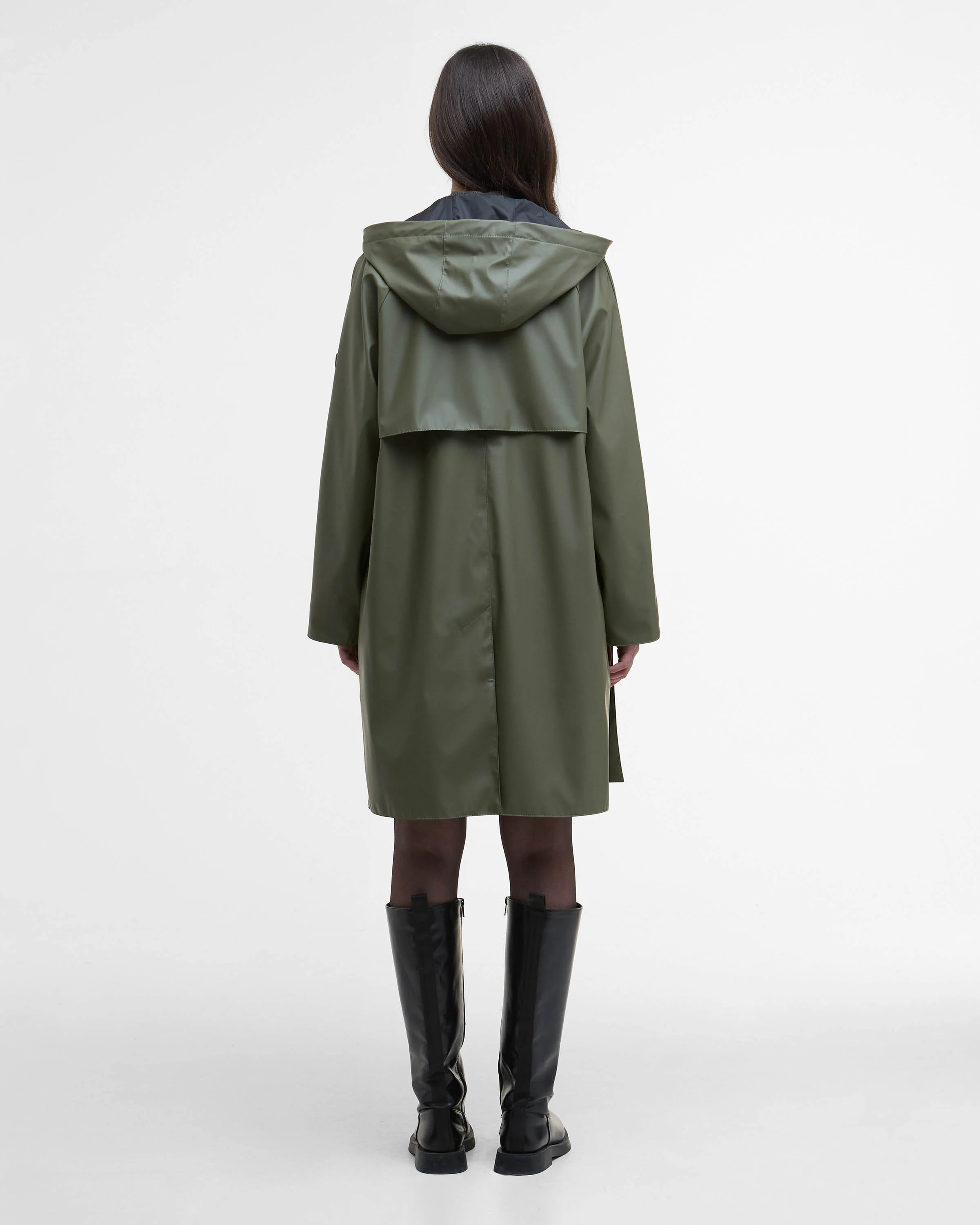 Barbour International Recoleta Womens Showerproof Jacket - Dusky Khaki - Image 7