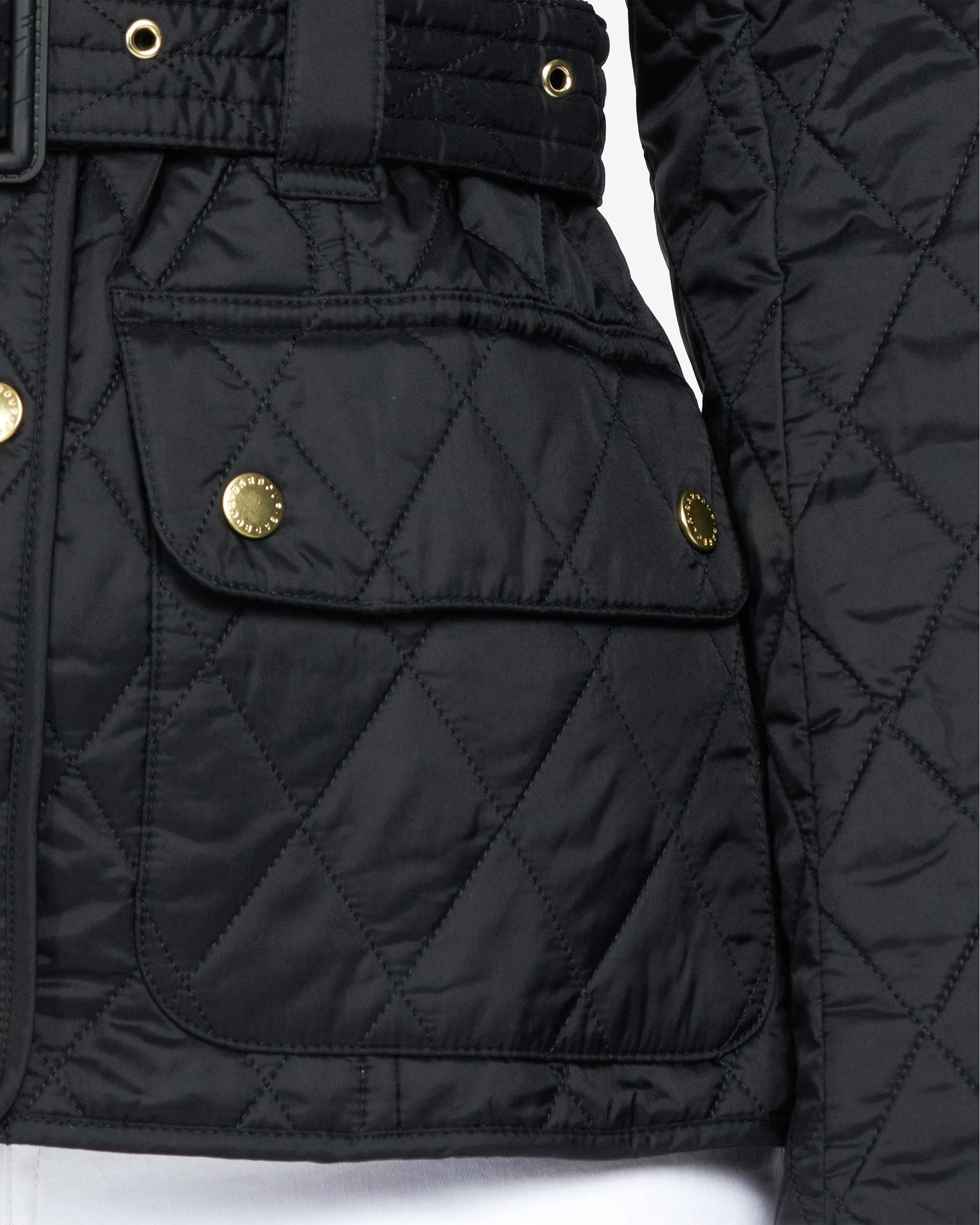 Barbour International Regular Lightweight Womens Quilted Jacket - Black - Image 8