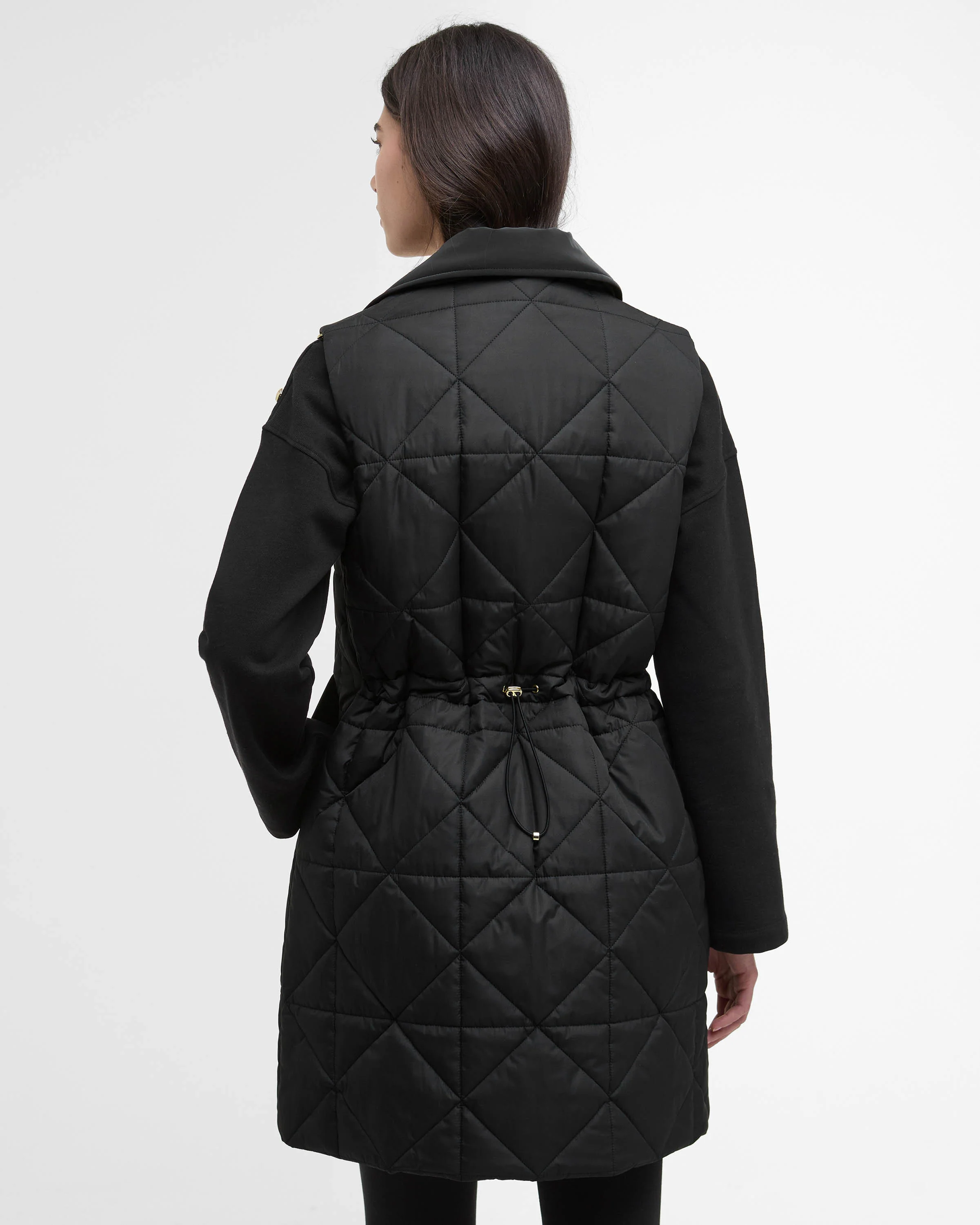 Barbour International Reno Womens Quilted Gilet - Black - Image 6