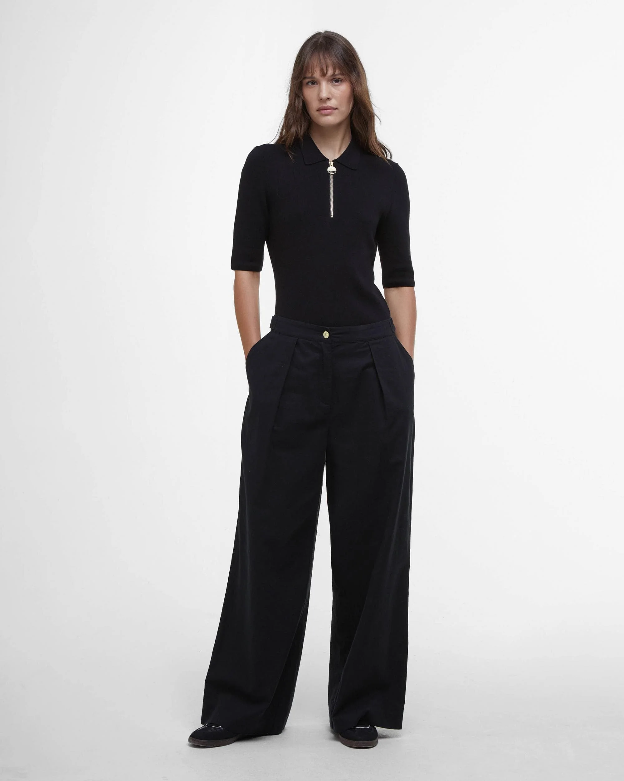 Barbour International Riley Womens Trousers - Black - Image 3