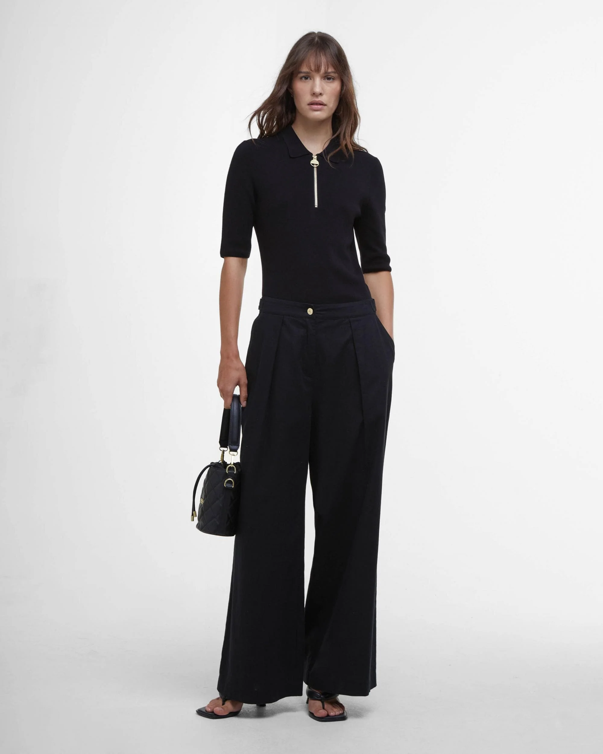 Barbour International Riley Womens Trousers - Black - Image 4