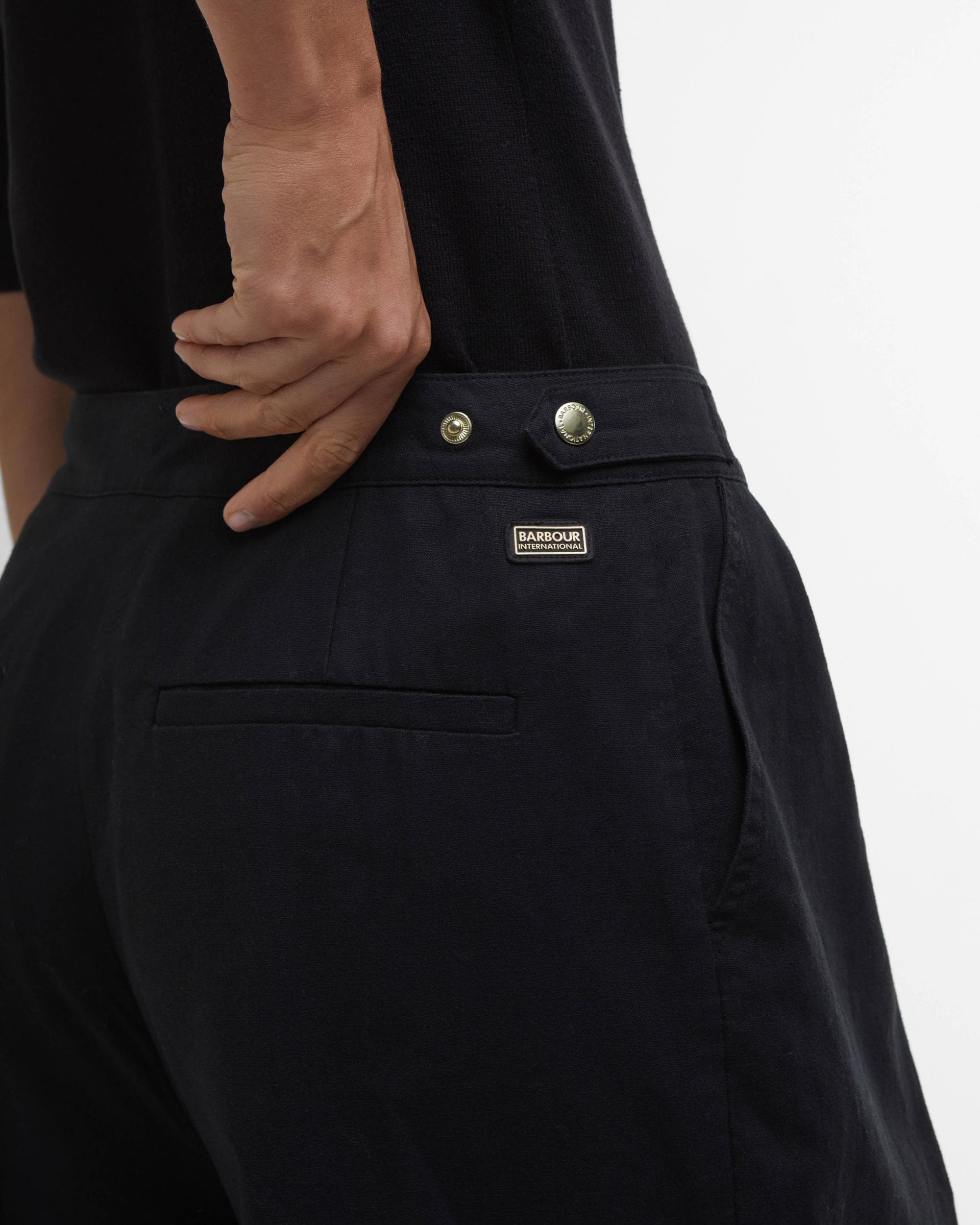 Barbour International Riley Womens Trousers - Black - Image 6