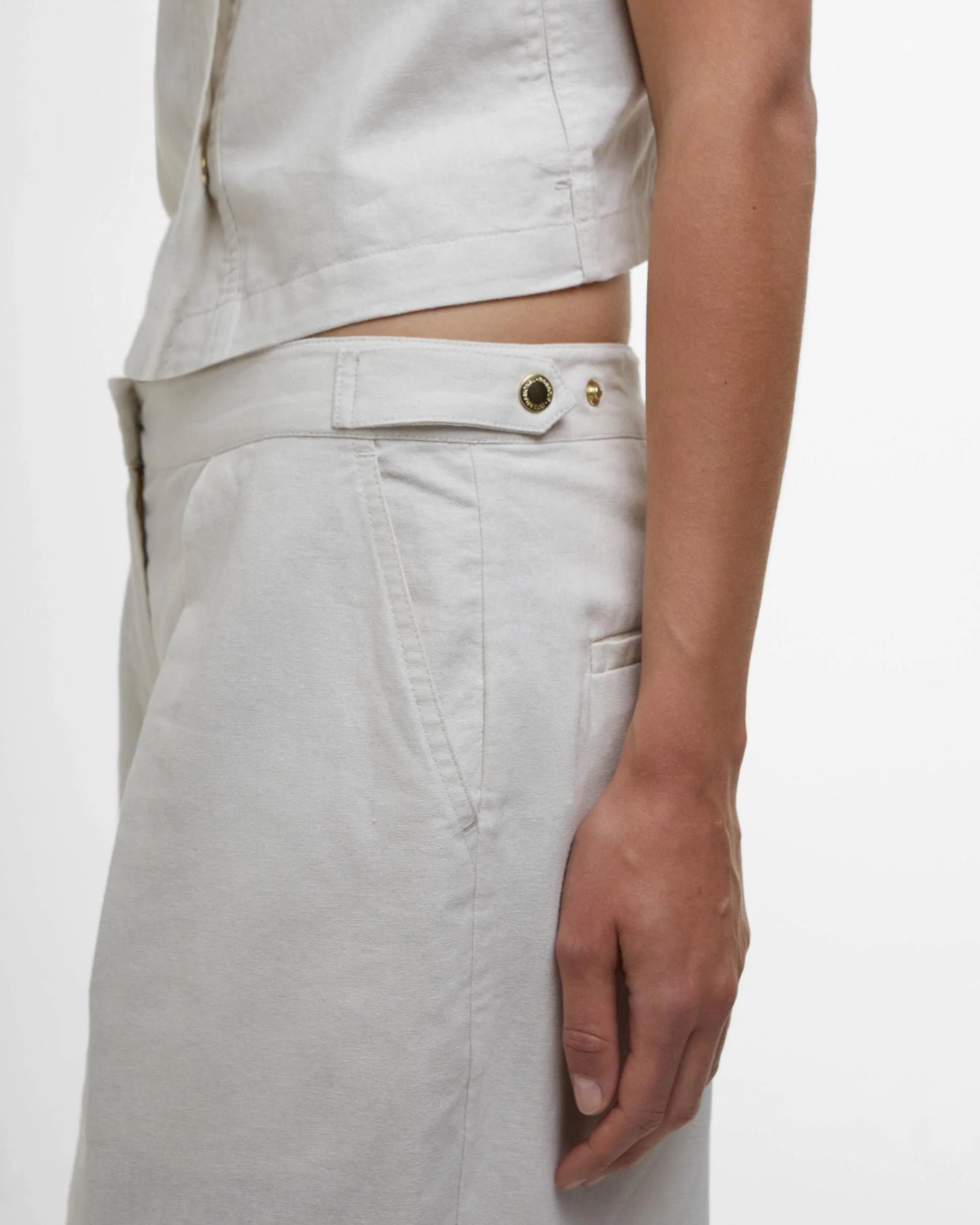 Barbour International Riley Womens Trousers - Light Stone - Image 6