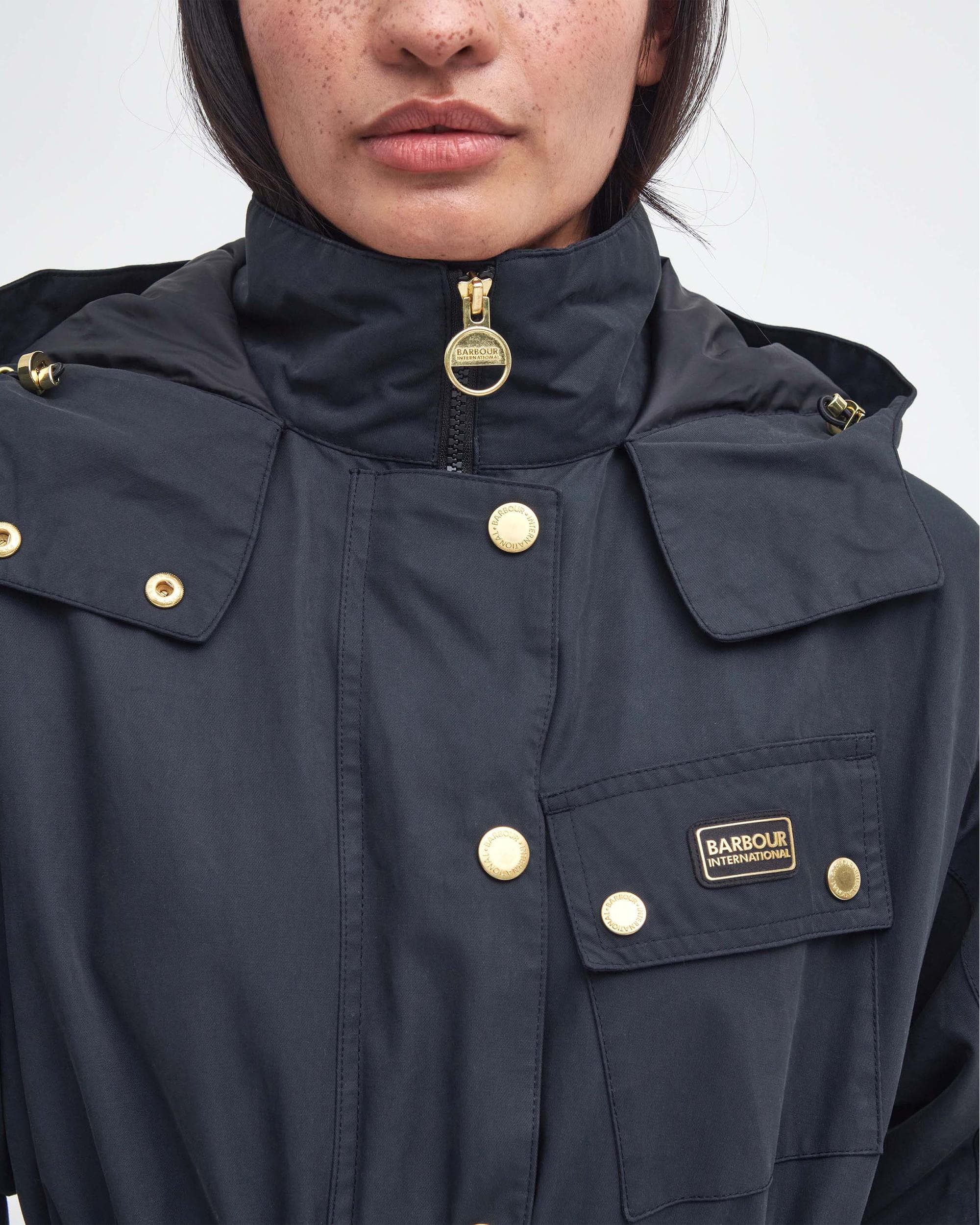 Barbour International Roberta Womens Long Showerproof - Image 7