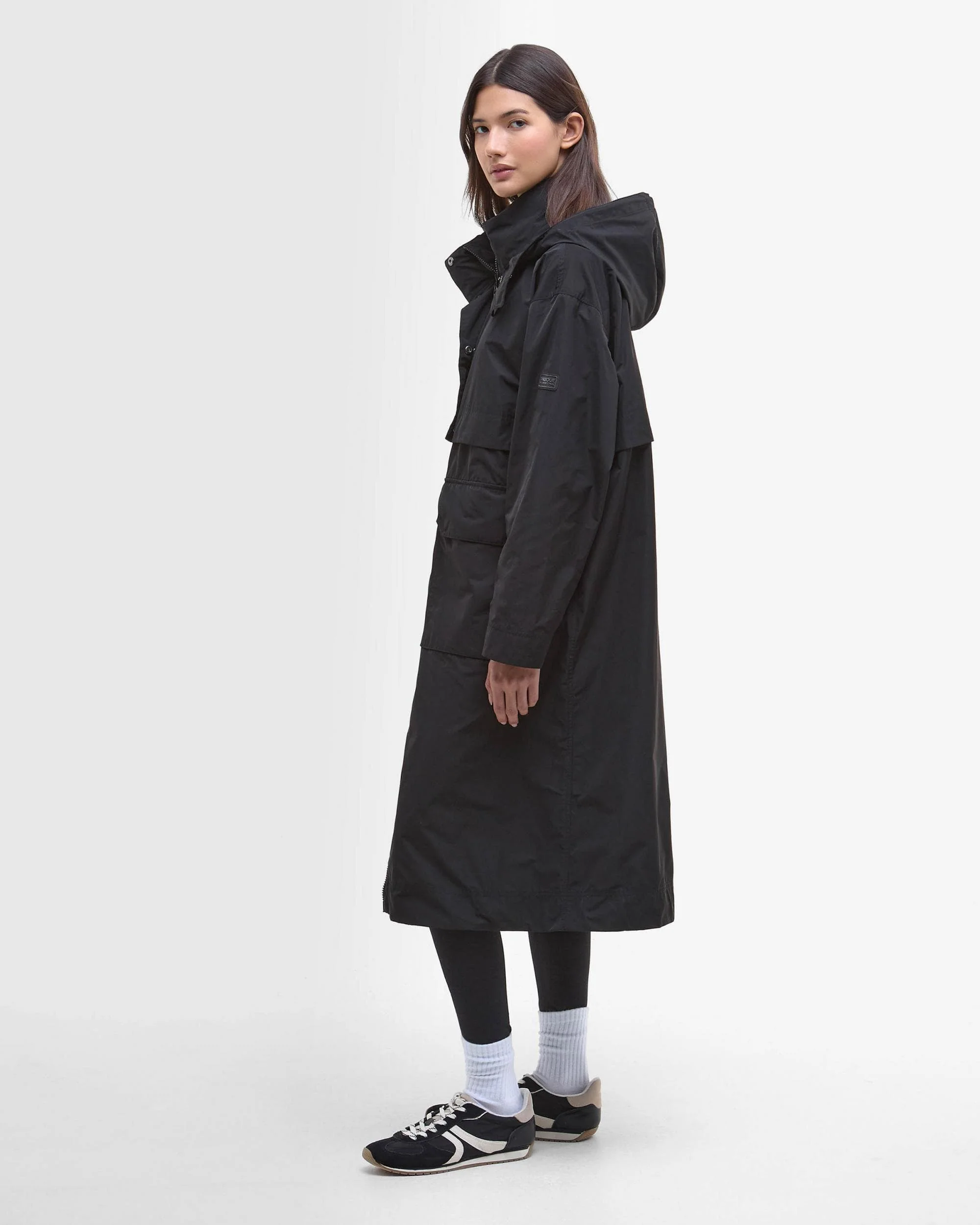 Barbour International Roxanna Womens Showerproof Jacket - Black - Image 4