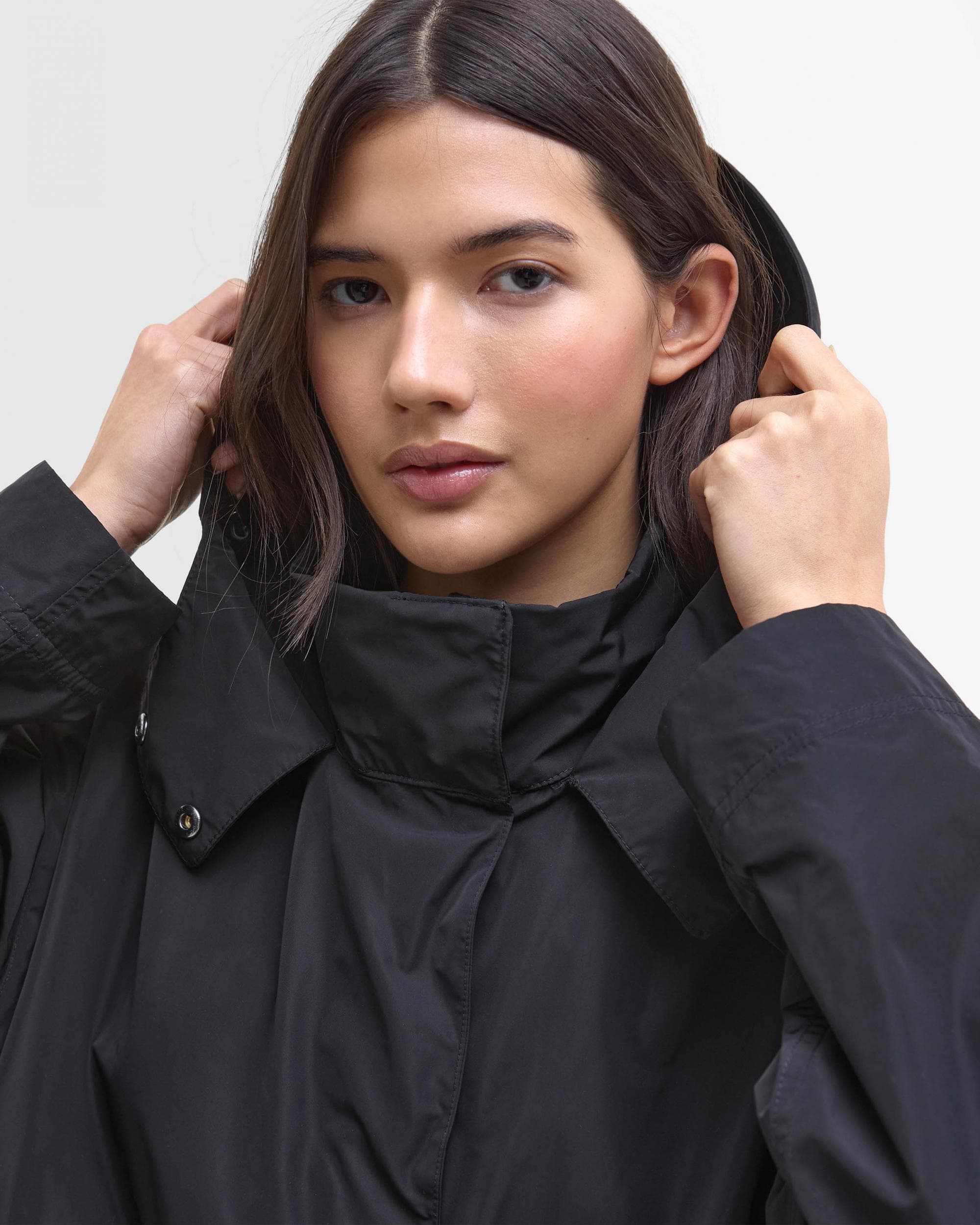 Barbour International Roxanna Womens Showerproof Jacket - Black - Image 5