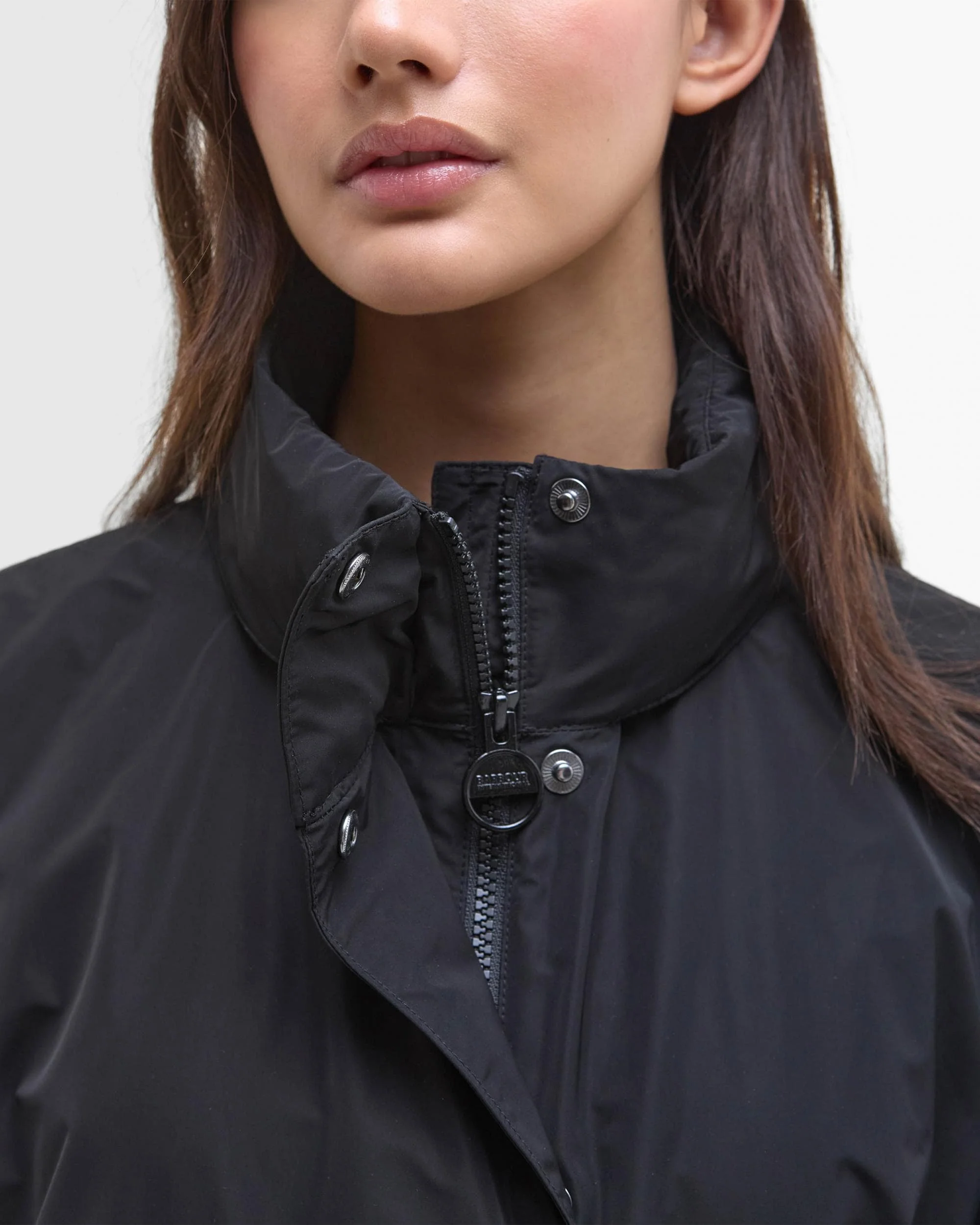 Barbour International Roxanna Womens Showerproof Jacket - Black - Image 8