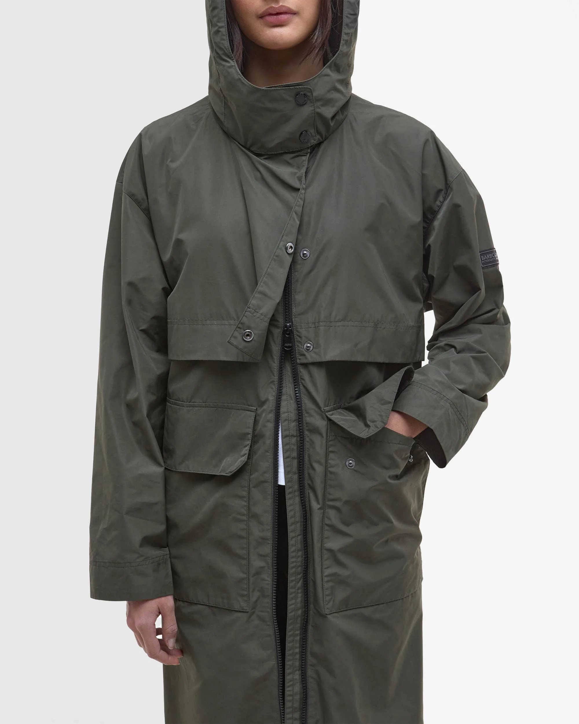 Barbour International Roxanna Womens Showerproof Jacket - Envy - Image 2