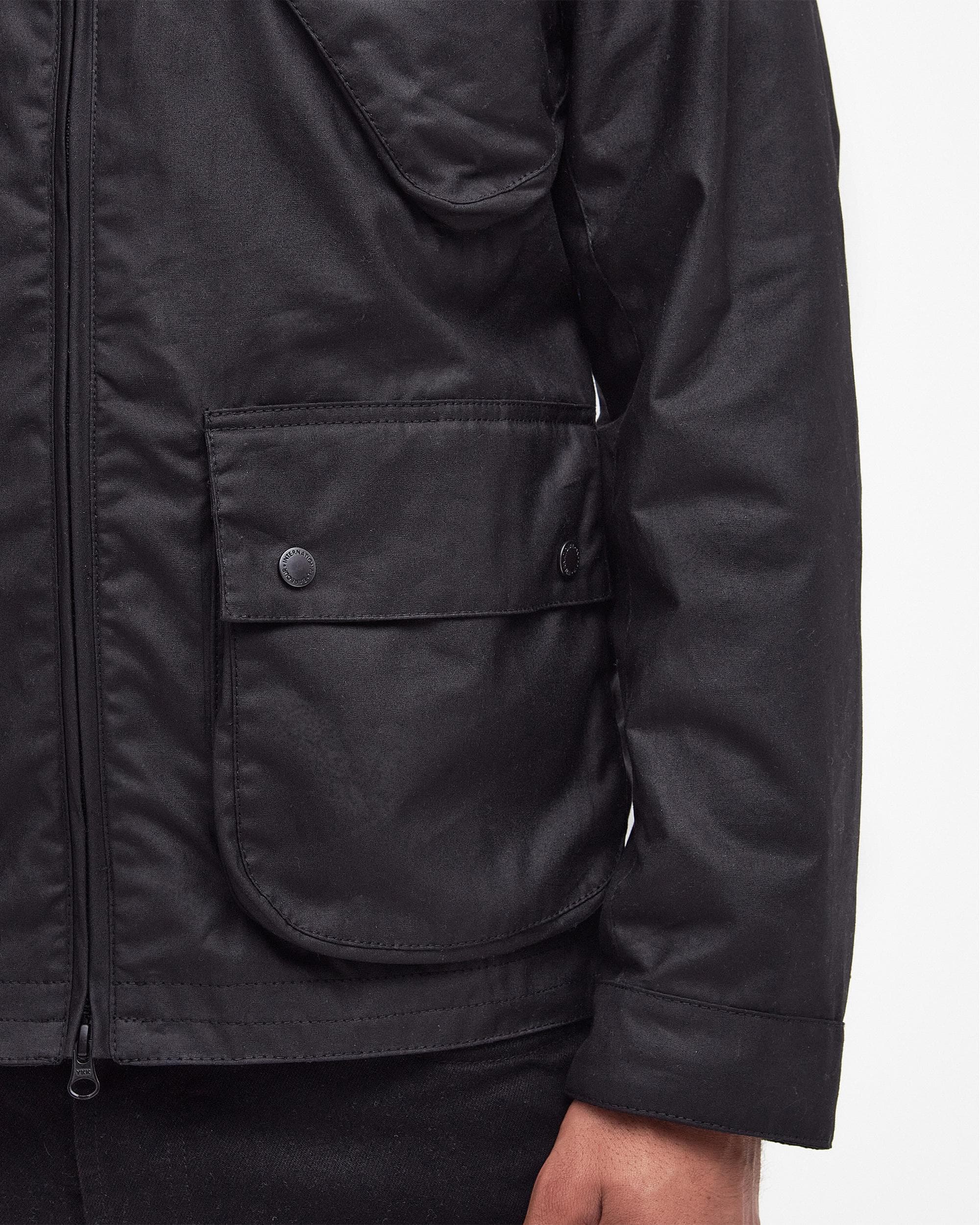Barbour International Sefton Mens Wax Jacket - Image 3