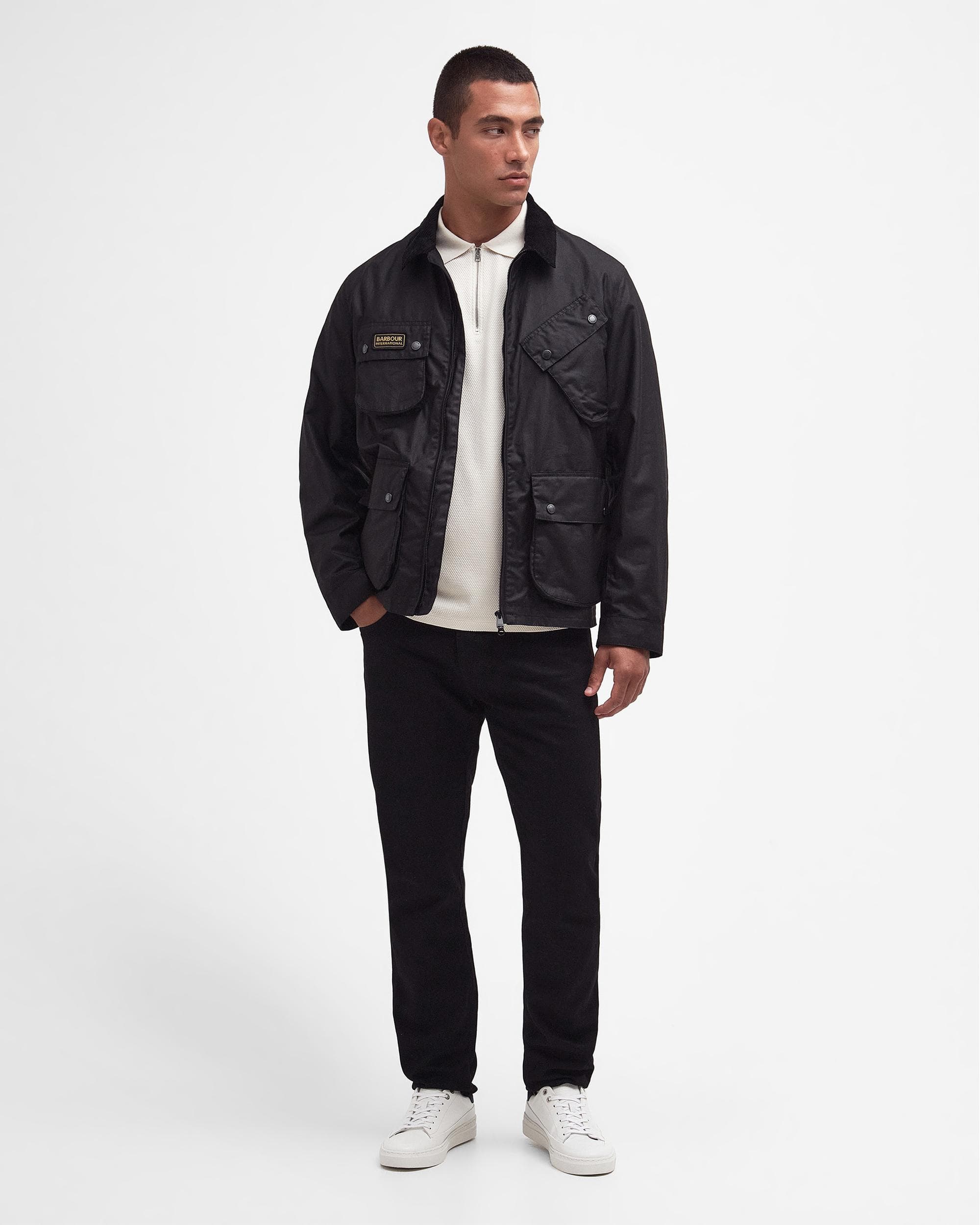 Barbour International Sefton Mens Wax Jacket - Image 4