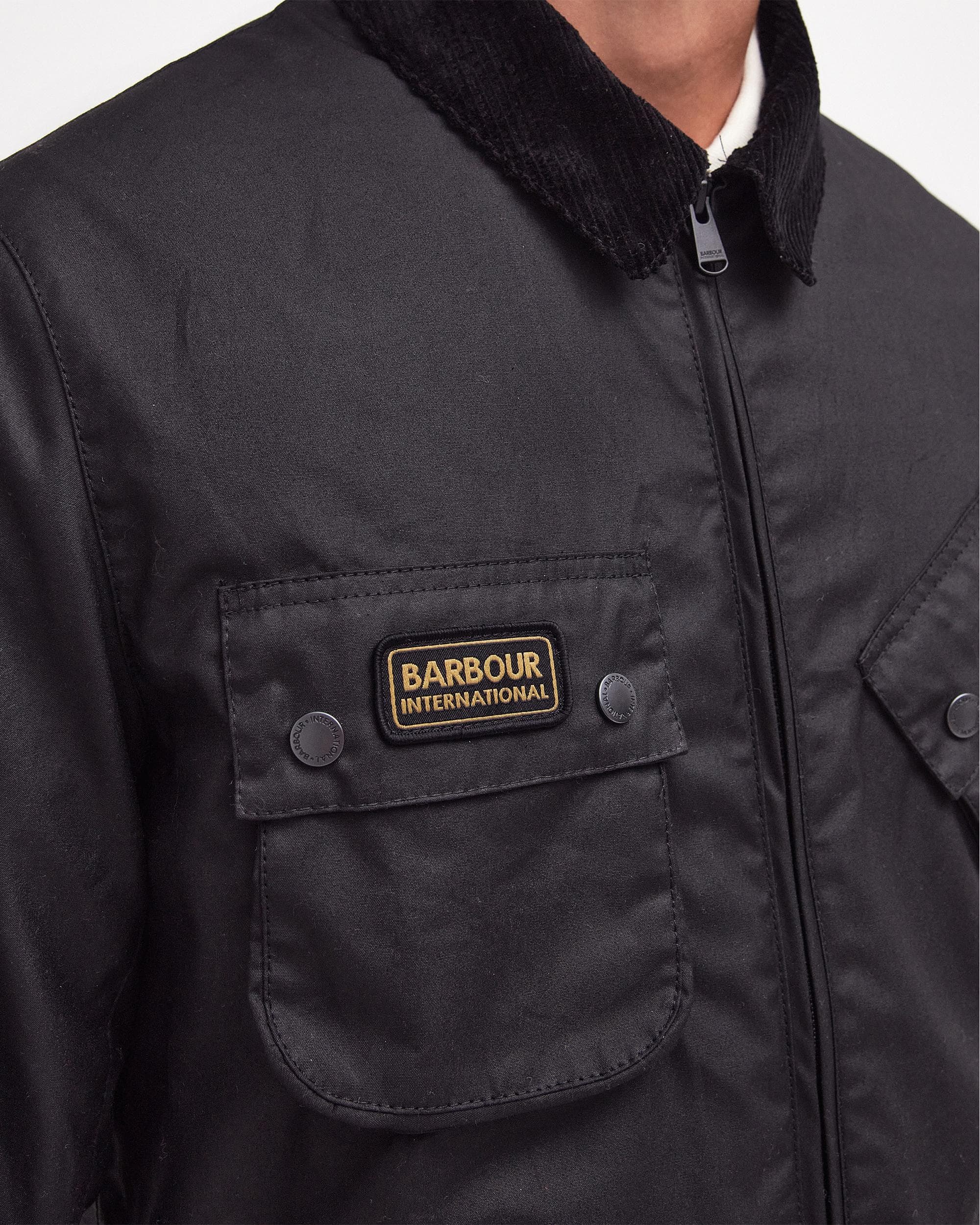 Barbour International Sefton Mens Wax Jacket - Image 7