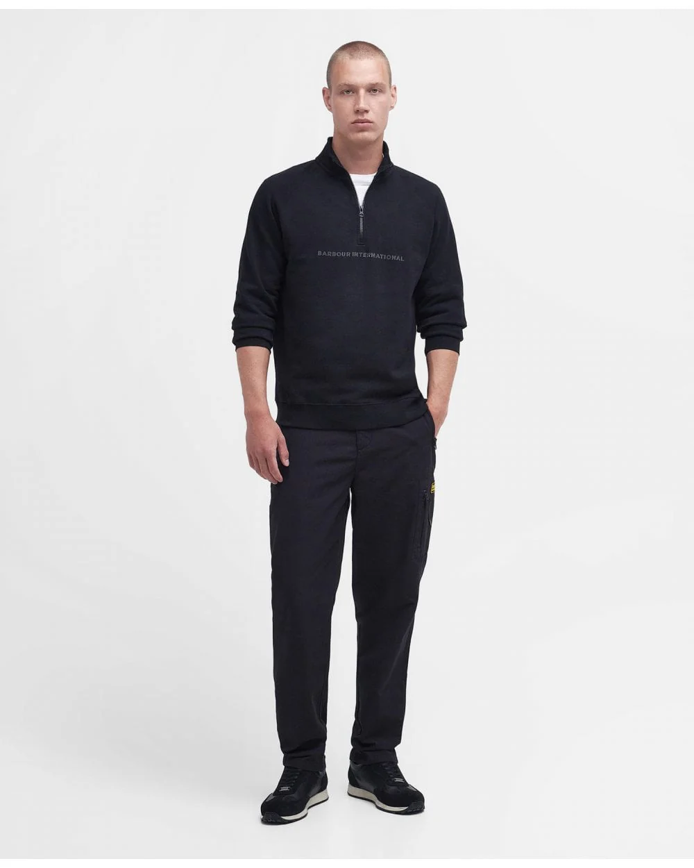 Barbour International Shadow Mens Half-Zip Sweatshirt - Image 3