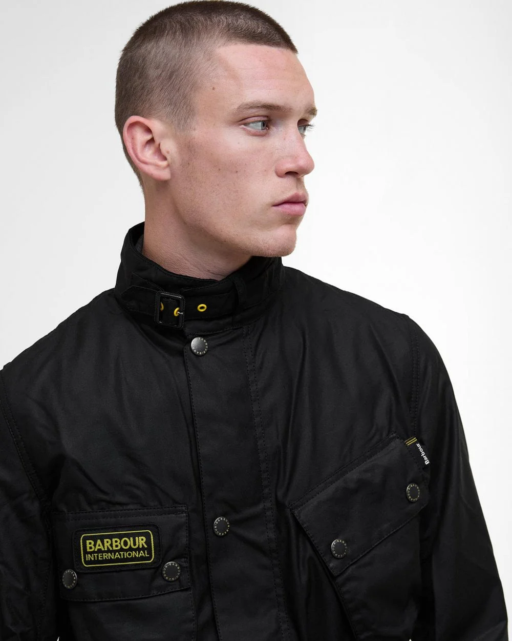 Barbour International Slim International Mens Wax Jacket - Image 2
