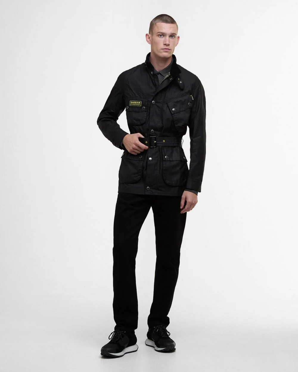 Barbour International Slim International Mens Wax Jacket - Image 4