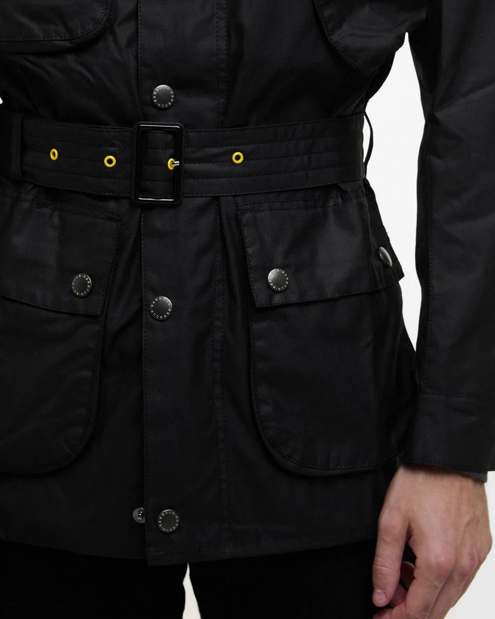 Barbour International Slim International Mens Wax Jacket - Image 6