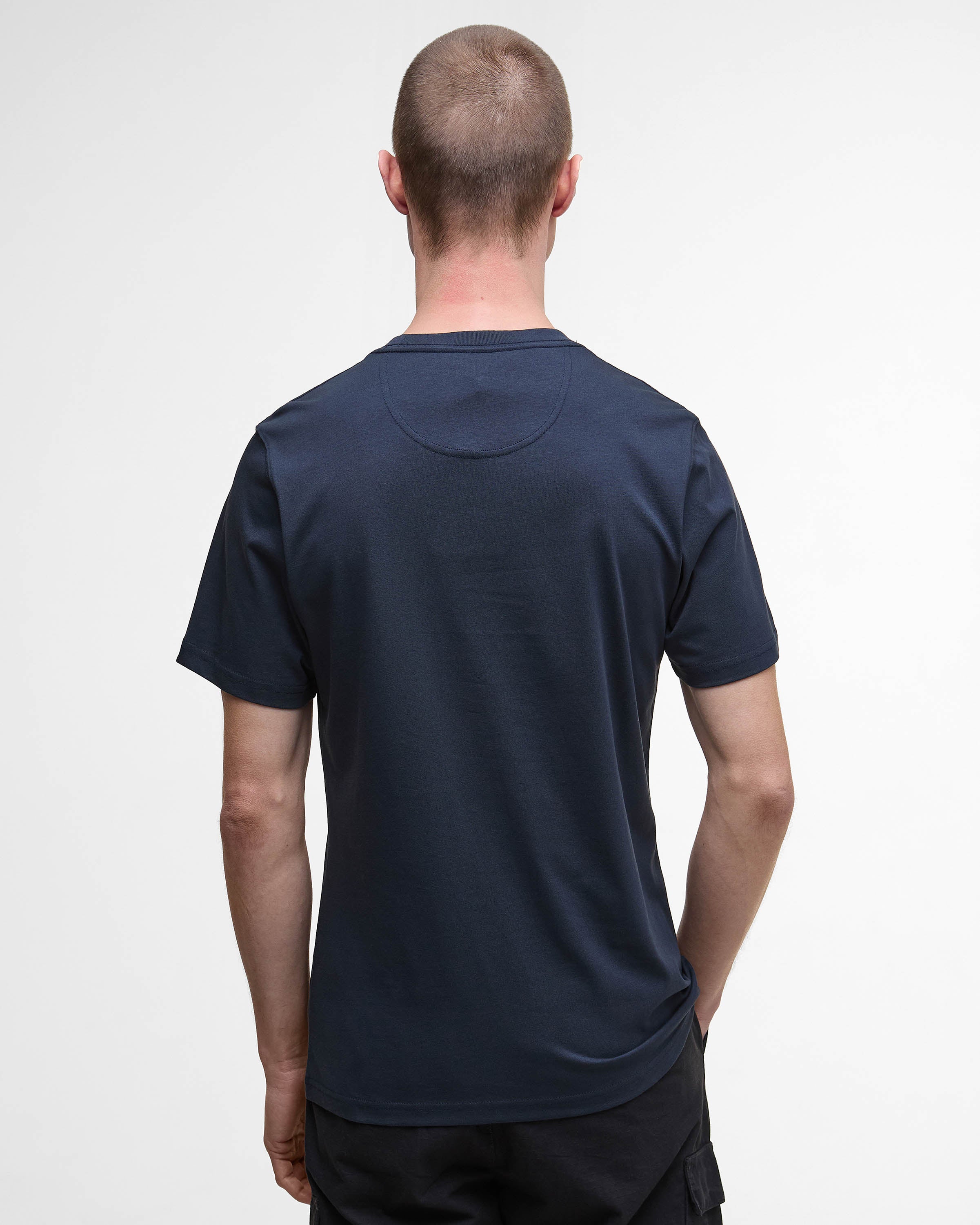 Barbour International Small Logo Mens T-Shirt - Dark Navy - Image 5