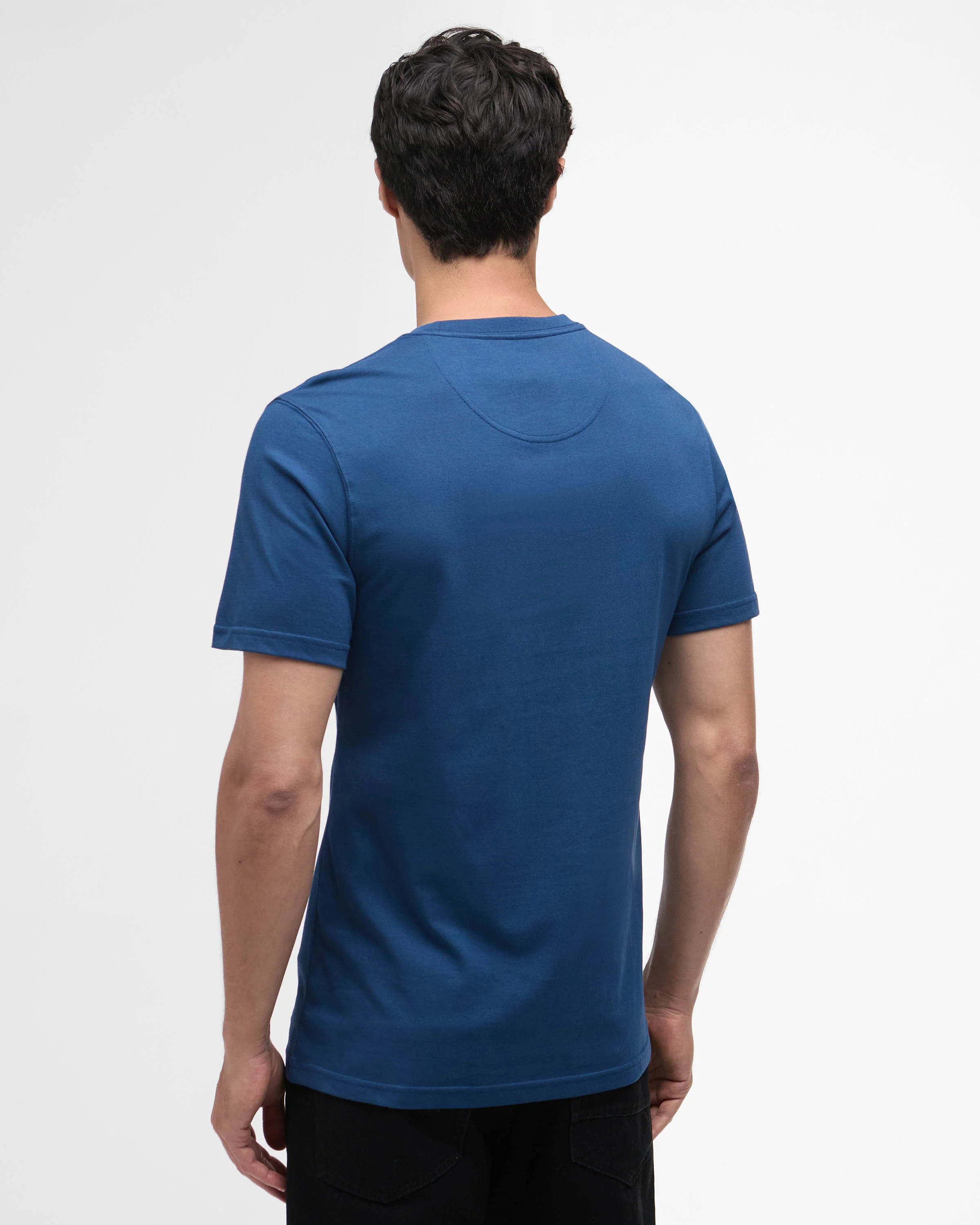 Barbour International Small Logo Mens T-Shirt - Insignia Blue - Image 3