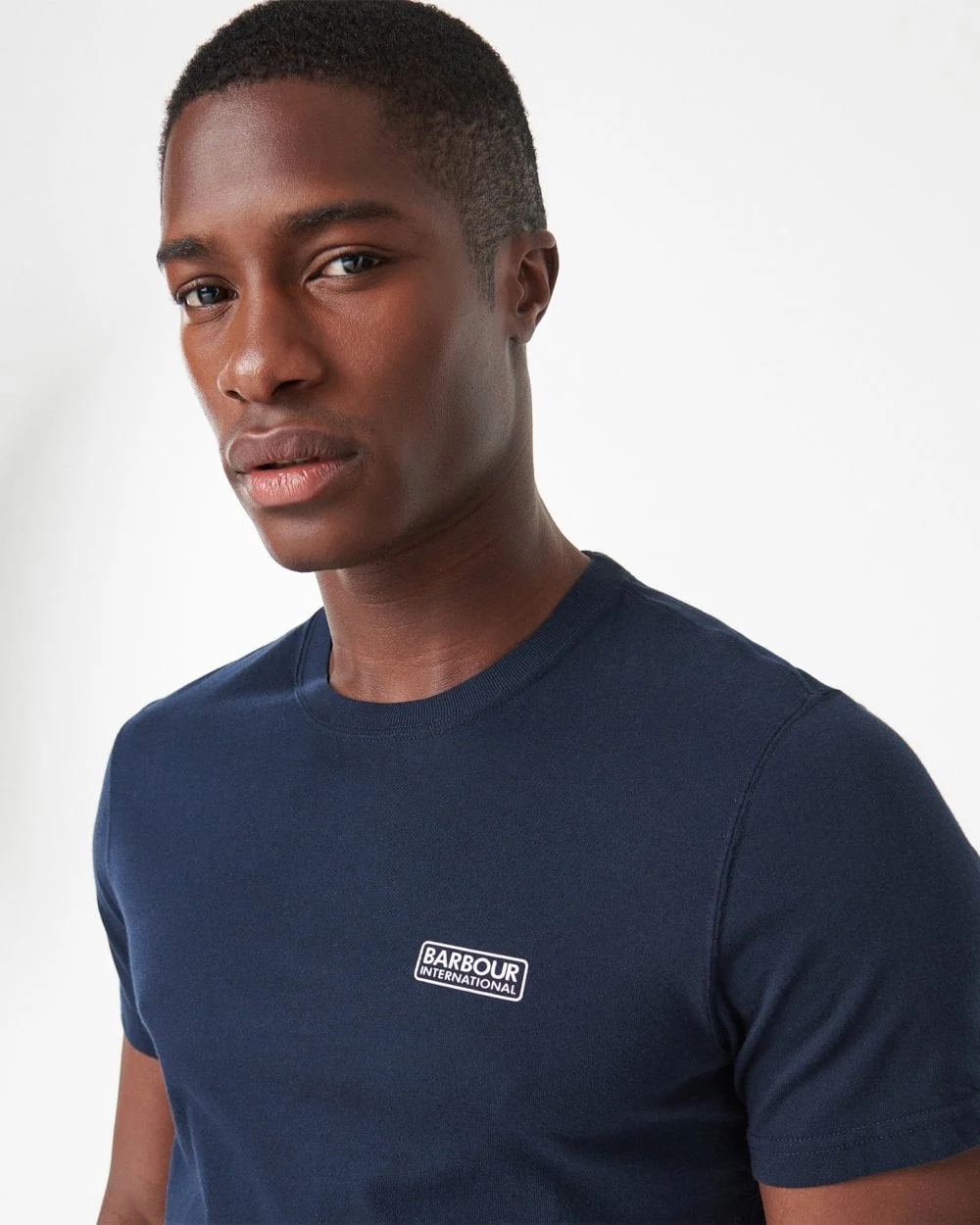 Barbour International Small Logo Mens T-Shirt - International Navy - Image 2