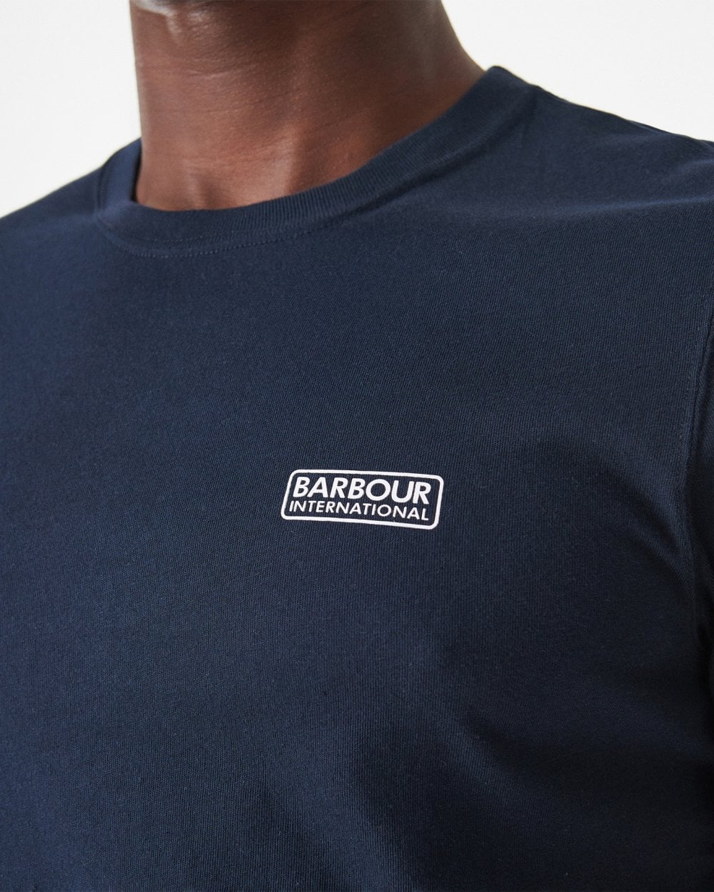 Barbour International Small Logo Mens T-Shirt - International Navy - Image 5