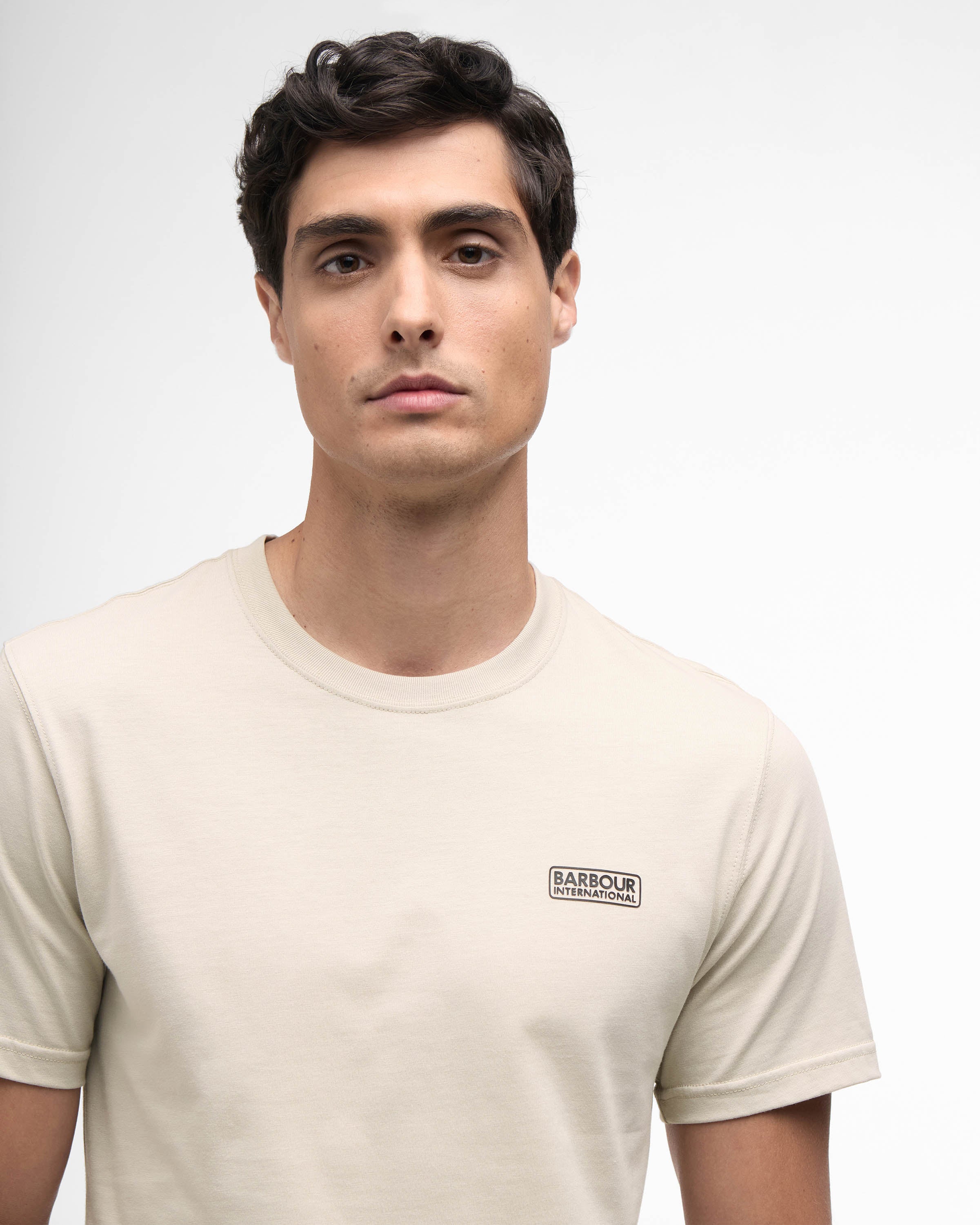 Barbour International Small Logo Mens T-Shirt - Mist - Image 2