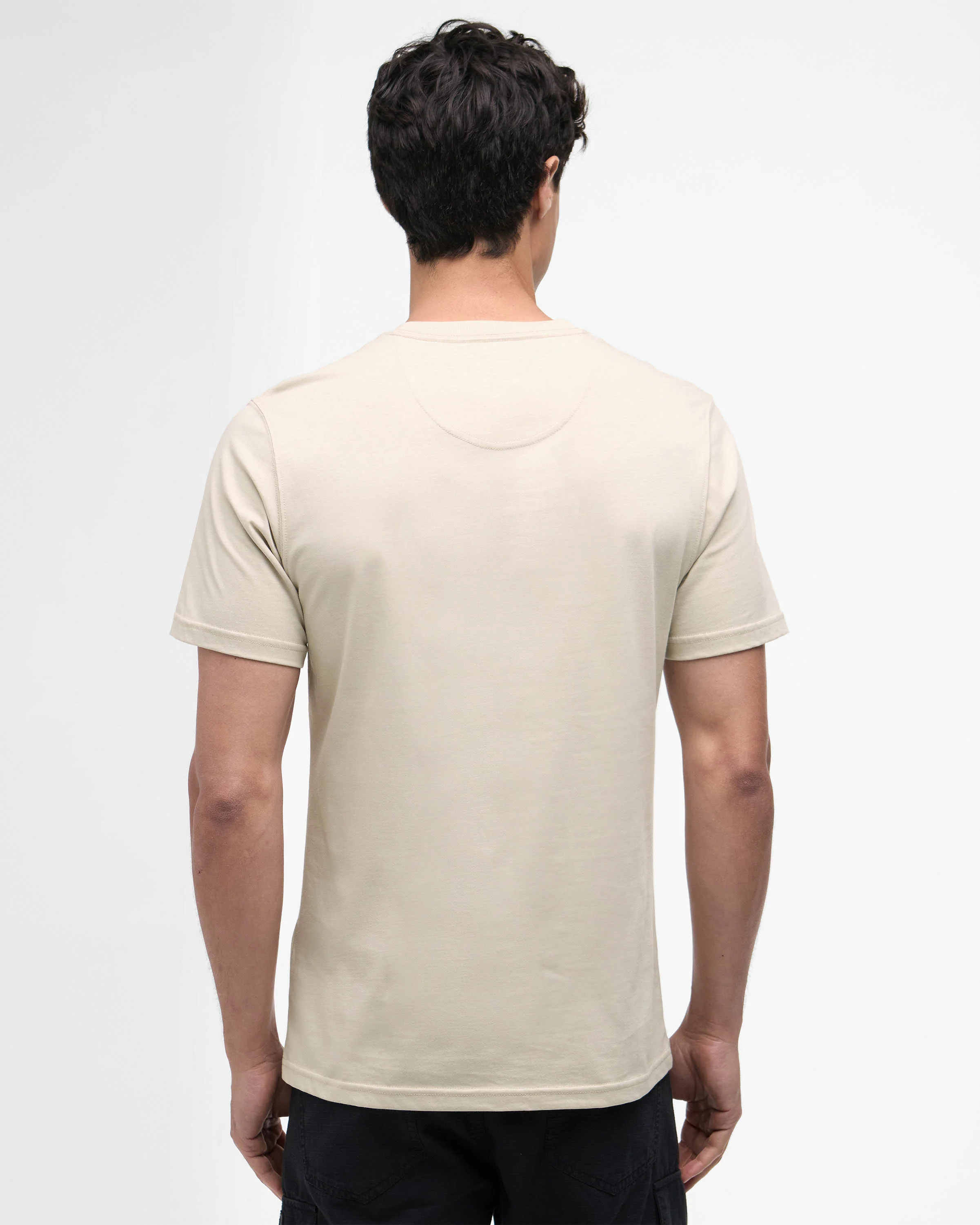 Barbour International Small Logo Mens T-Shirt - Mist - Image 4