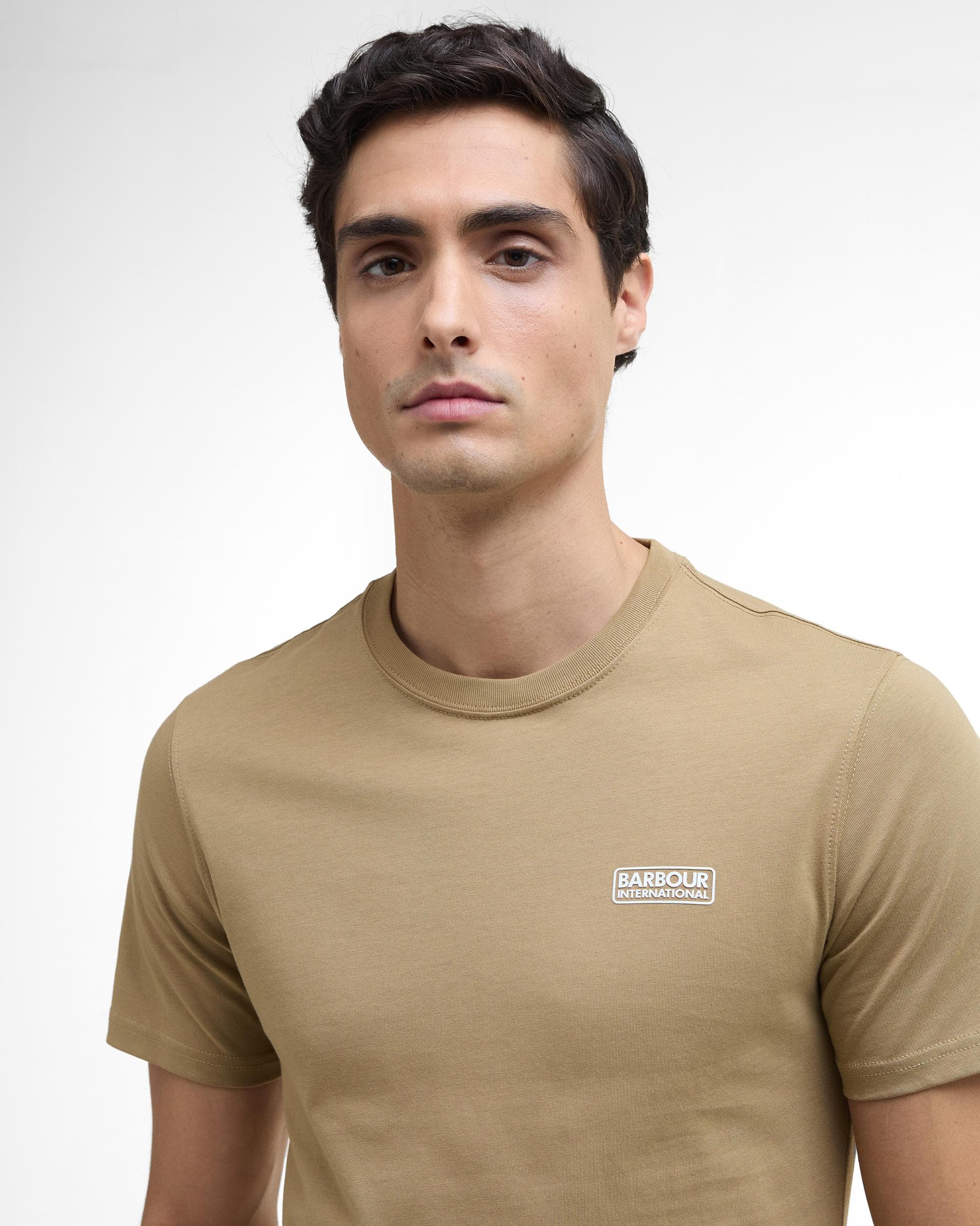 Barbour International Small Logo Mens T-Shirt - Trench - Image 2