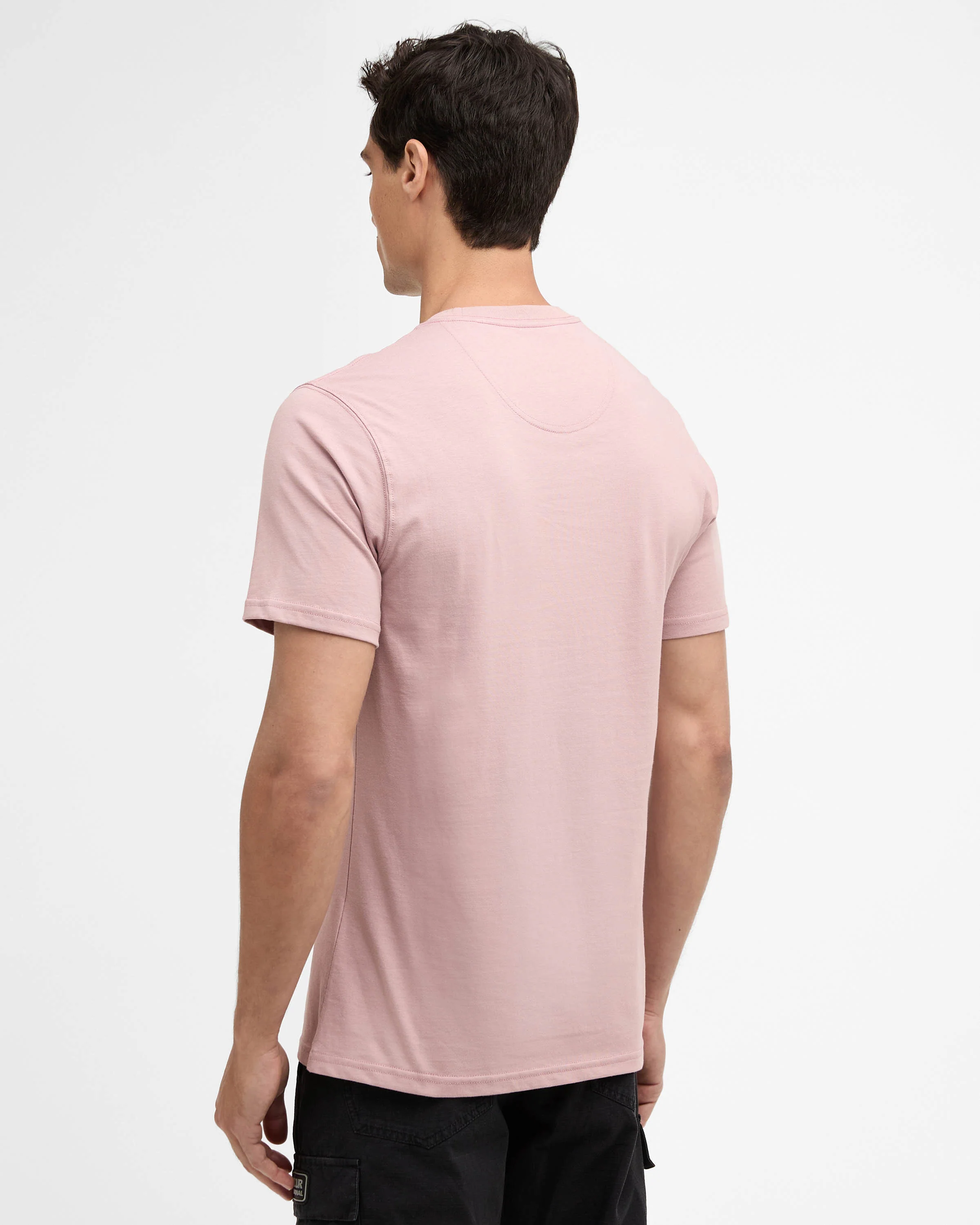 Barbour International Small Logo Mens T-Shirt - Woodrose - Image 4