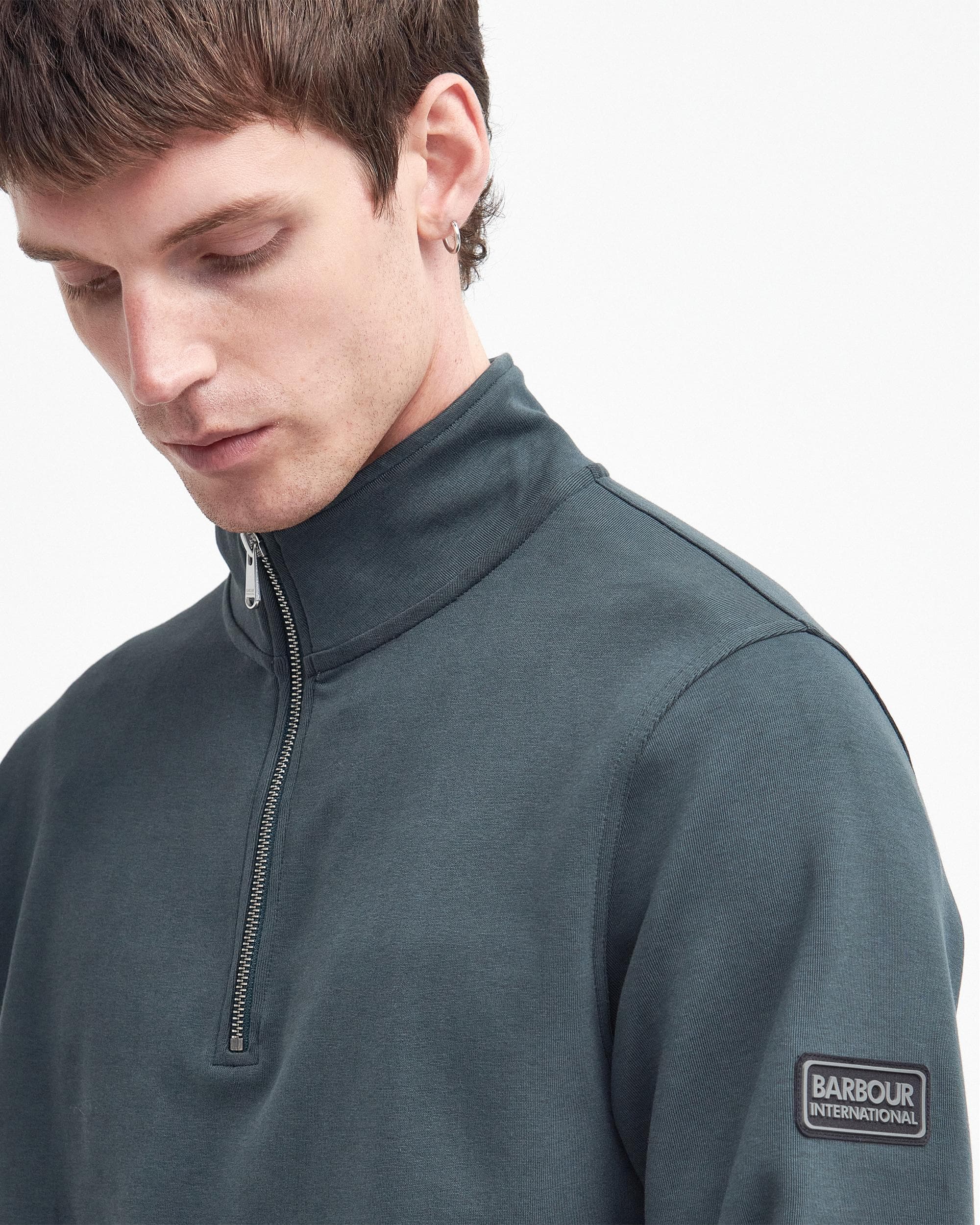 Barbour International Sprint Mens Half-Zip Sweatshirt - Image 2