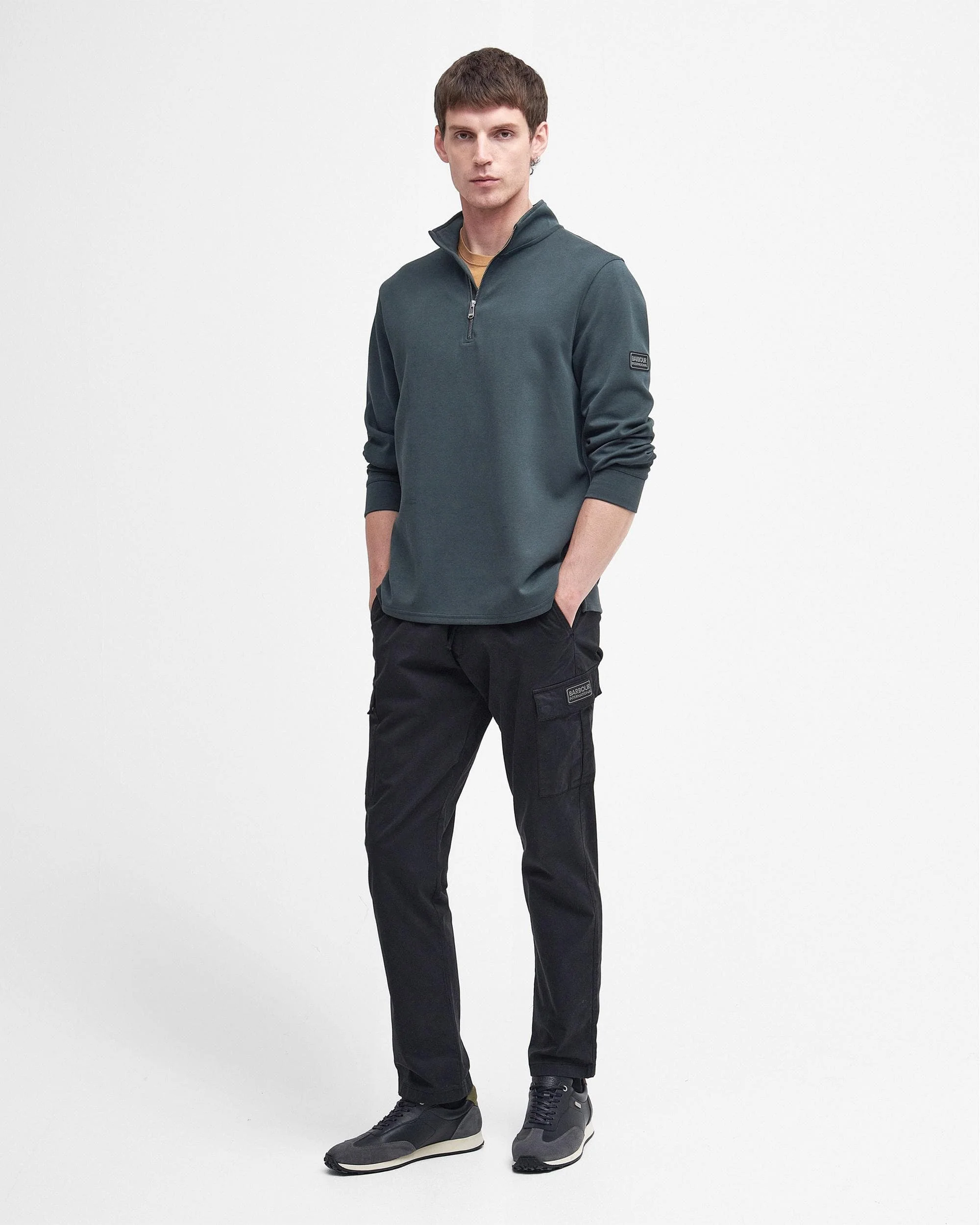 Barbour International Sprint Mens Half-Zip Sweatshirt - Image 3