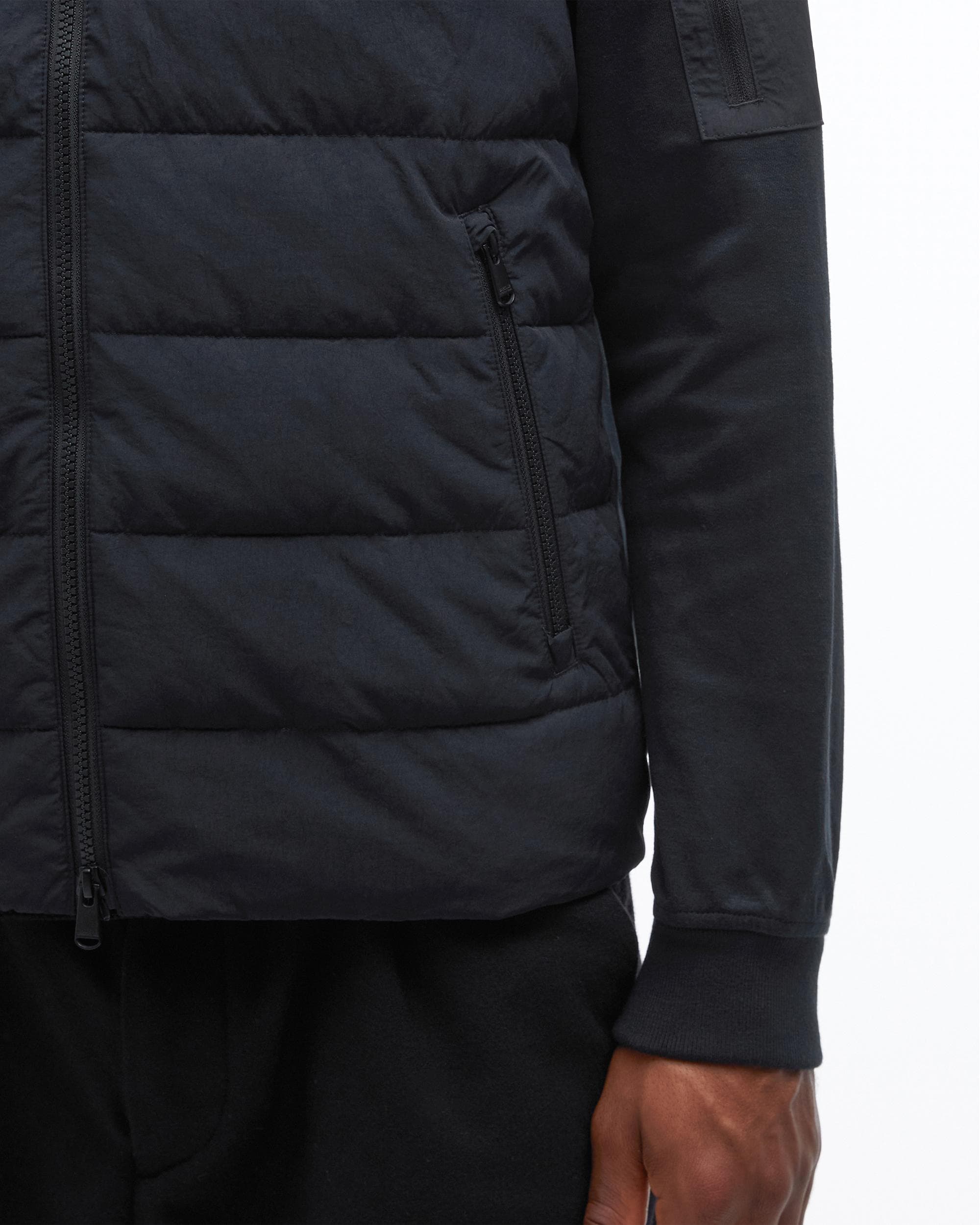 Barbour International Stanley Mens Hooded Quilted Sweatshirt - Image 3