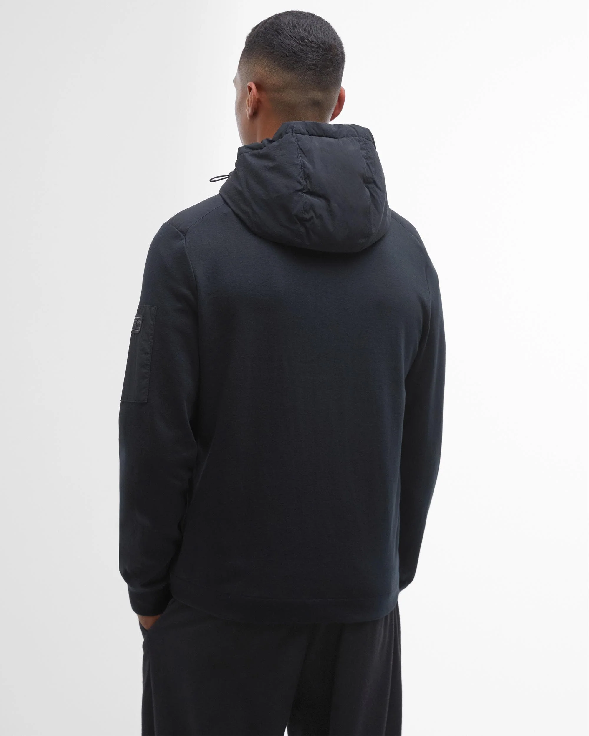 Barbour International Stanley Mens Hooded Quilted Sweatshirt - Image 5