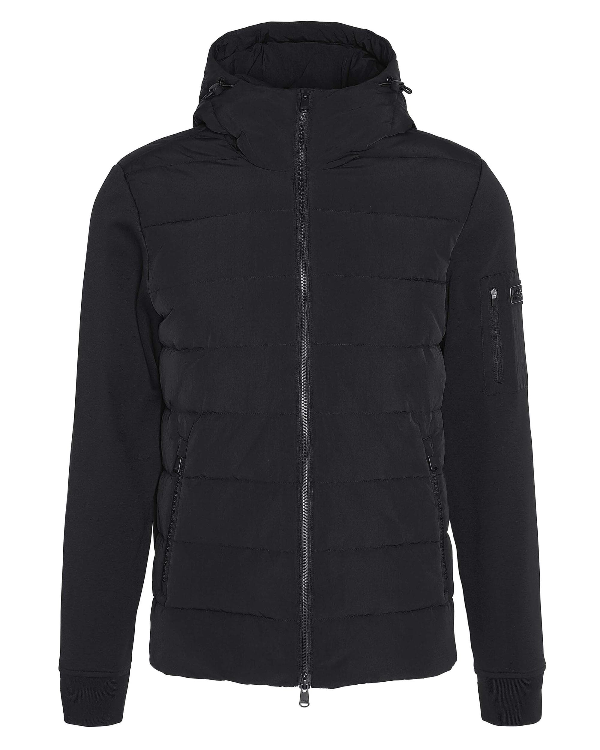 Barbour International Stanley Mens Hooded Quilted Sweatshirt - Image 7