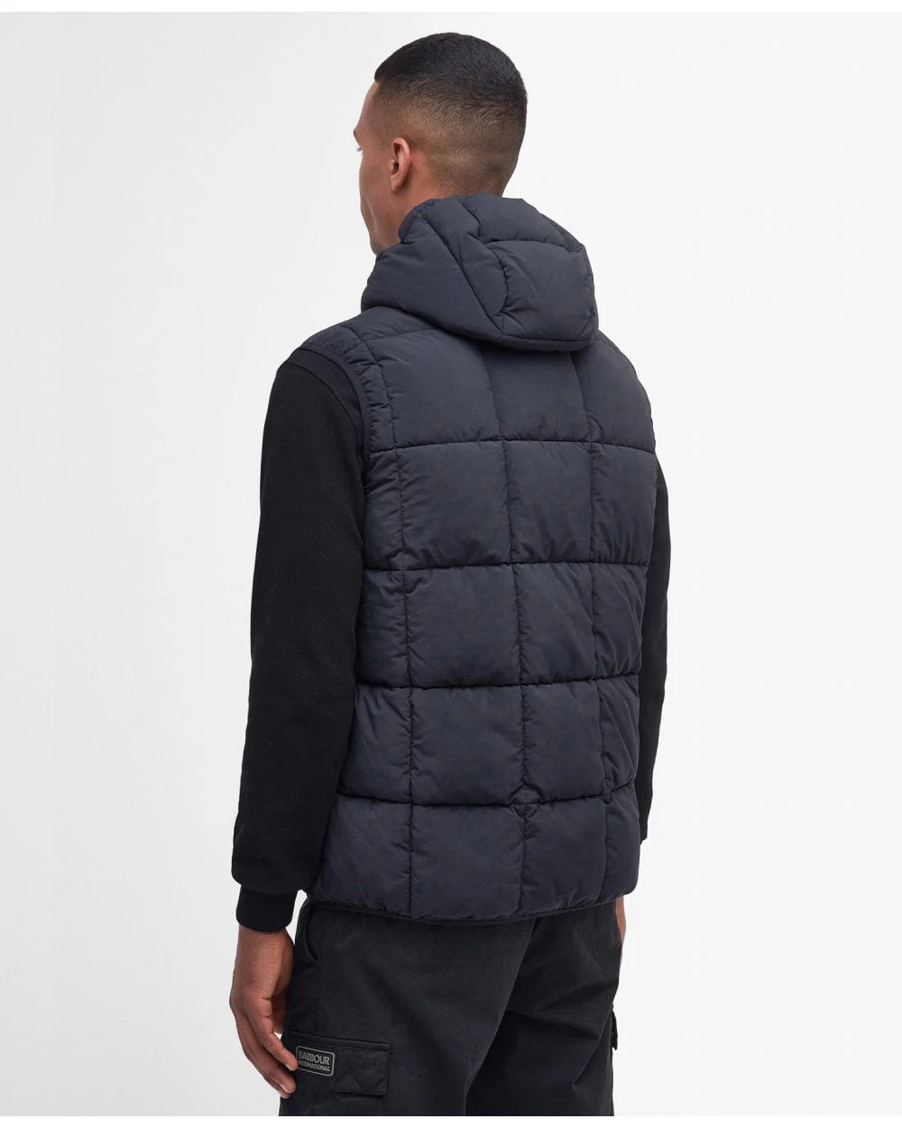 Barbour International Steilston Mens Hooded Gilet - Image 4