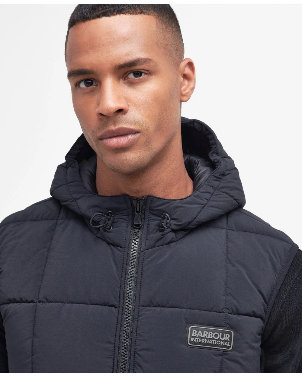 Barbour International Steilston Mens Hooded Gilet - Image 5