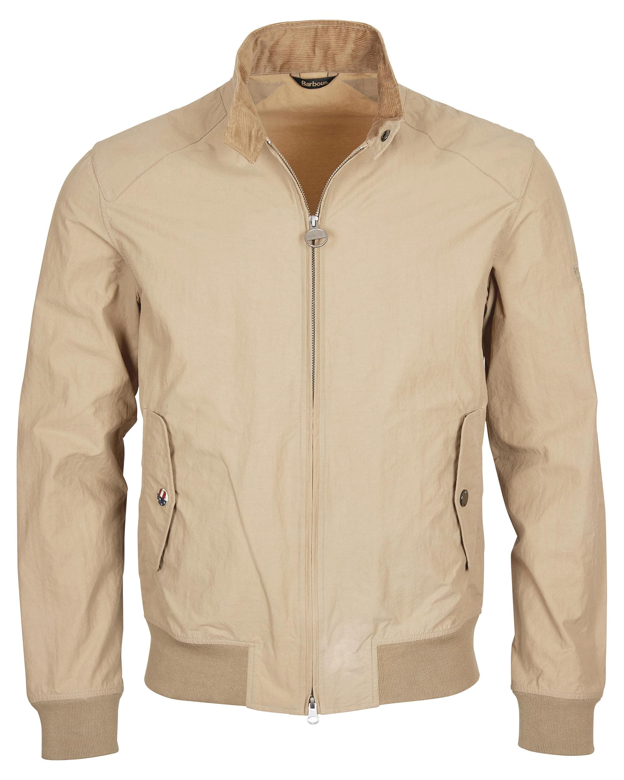 Barbour International Steve McQueen Rectifier Harrington Casual Mens Jacket - Military Brown - Image 9