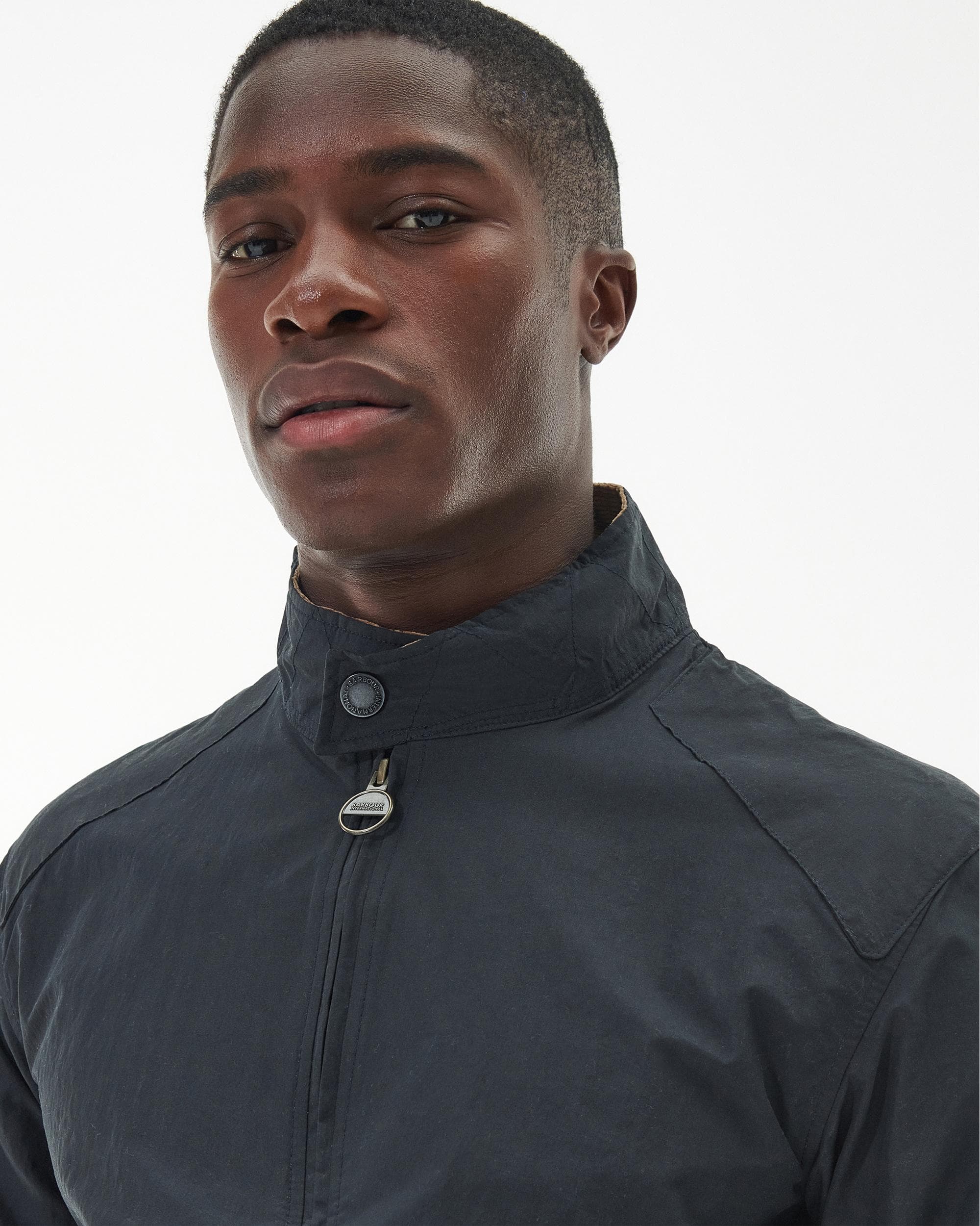 Barbour International Steve McQueen Rectifier Harrington Casual Mens Jacket - Navy - Image 2