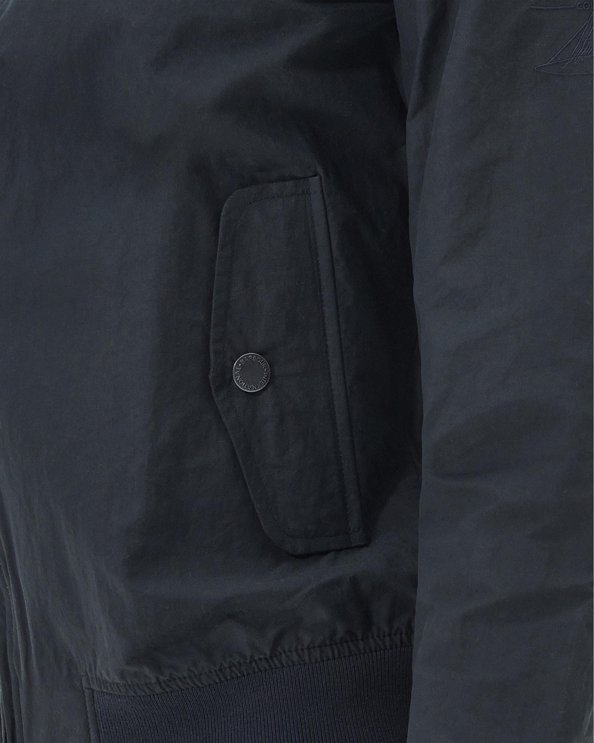 Barbour International Steve McQueen Rectifier Harrington Casual Mens Jacket - Navy - Image 3