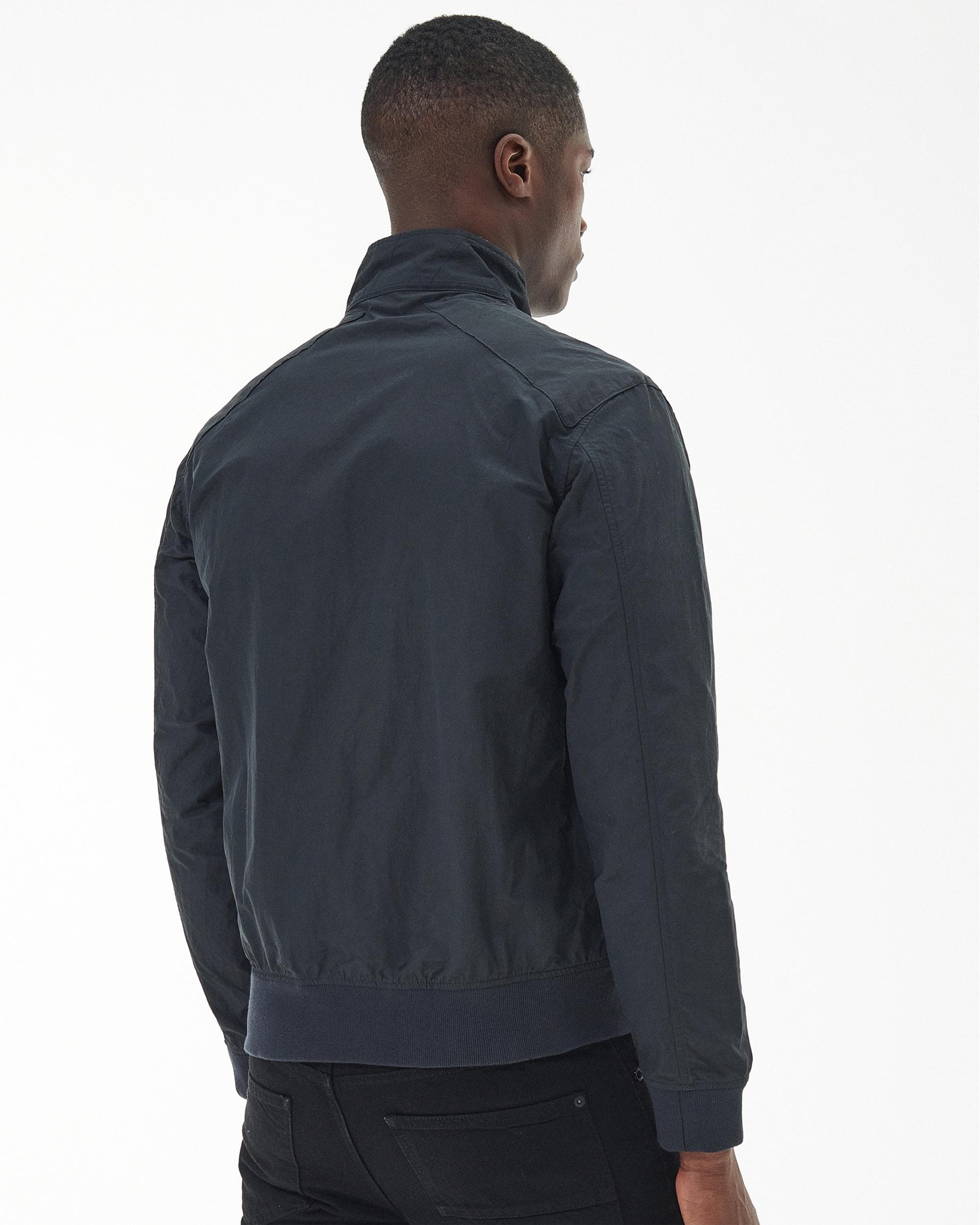 Barbour International Steve McQueen Rectifier Harrington Casual Mens Jacket - Navy - Image 5