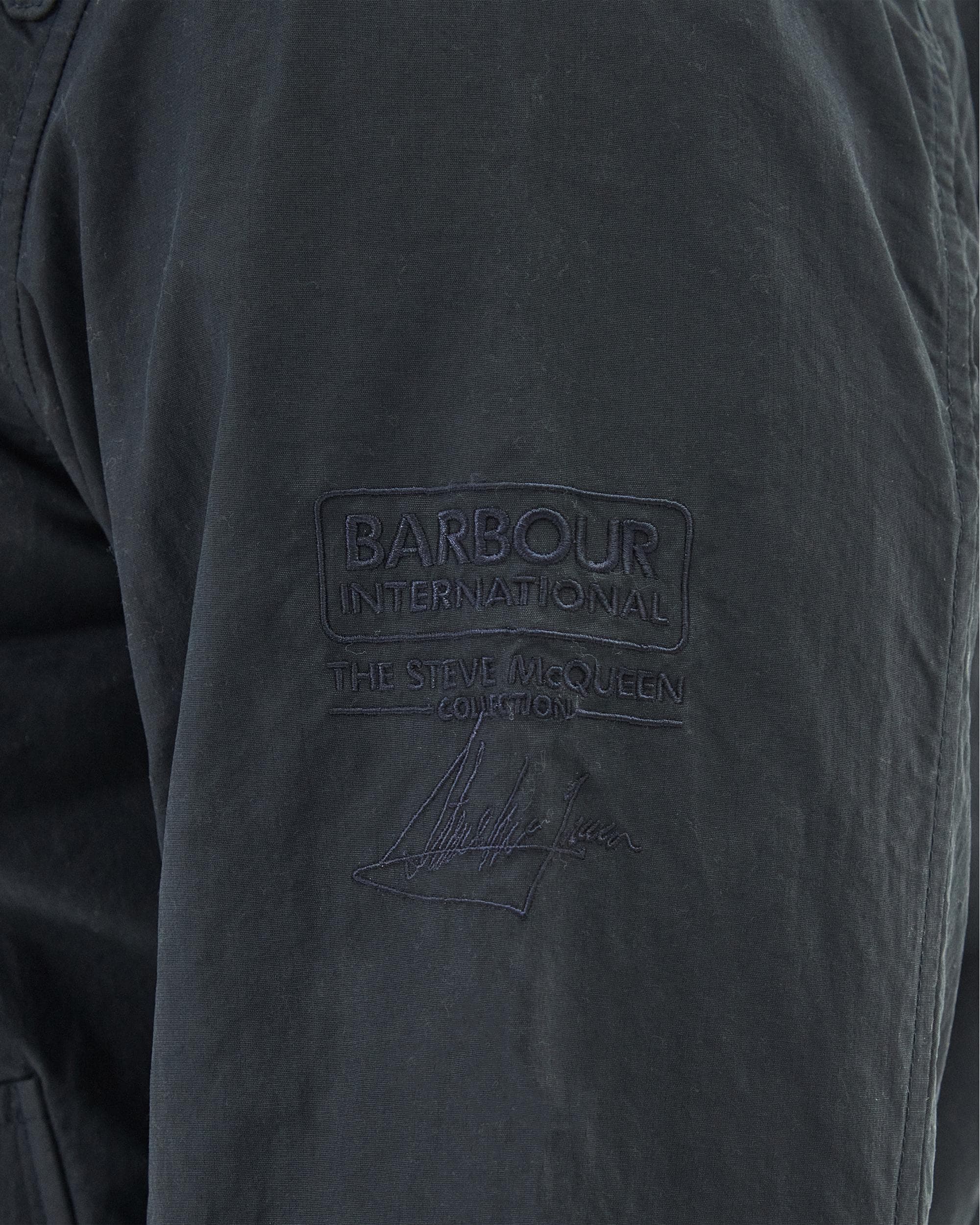 Barbour International Steve McQueen Rectifier Harrington Casual Mens Jacket - Navy - Image 7