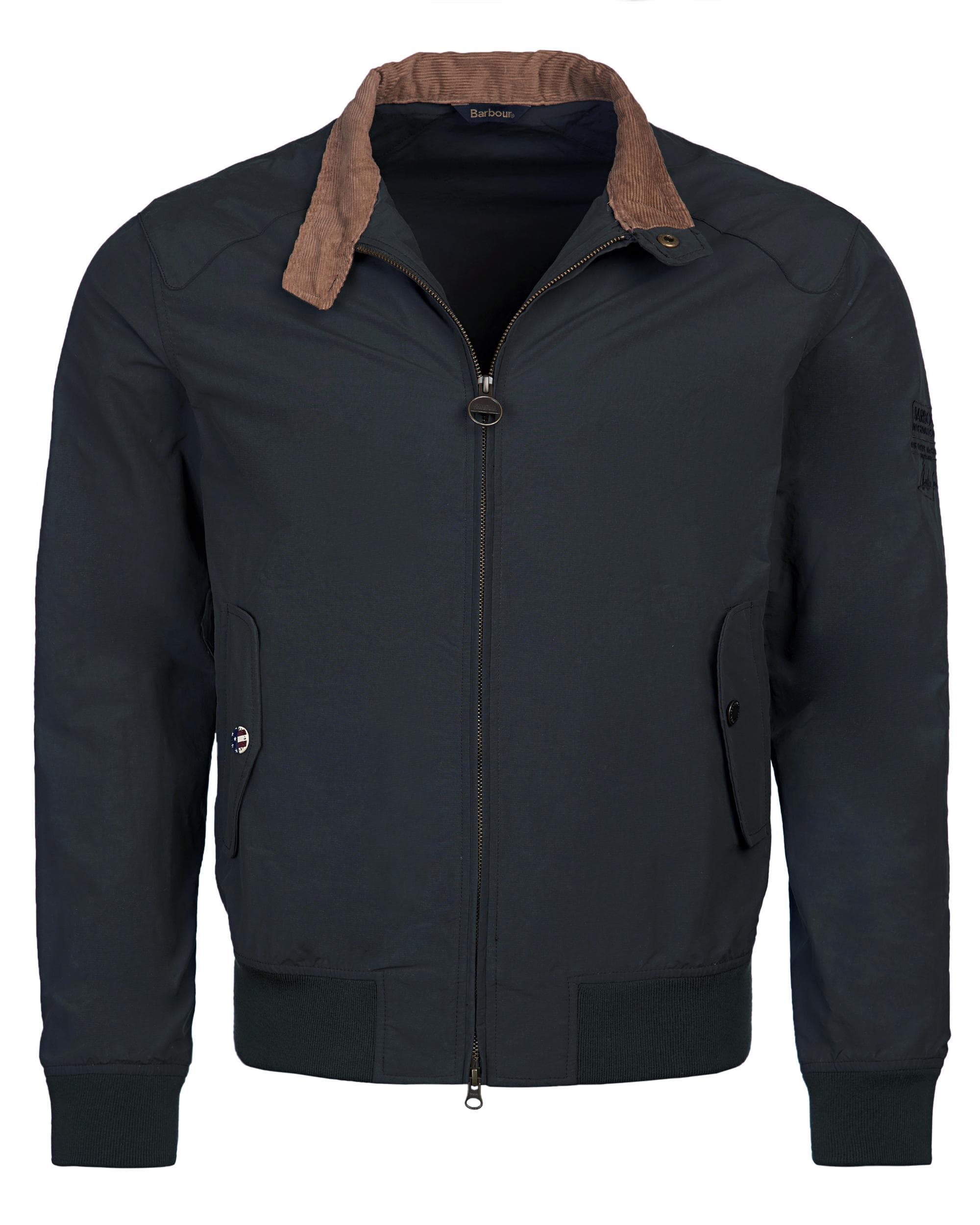 Barbour International Steve McQueen Rectifier Harrington Casual Mens Jacket - Navy - Image 9
