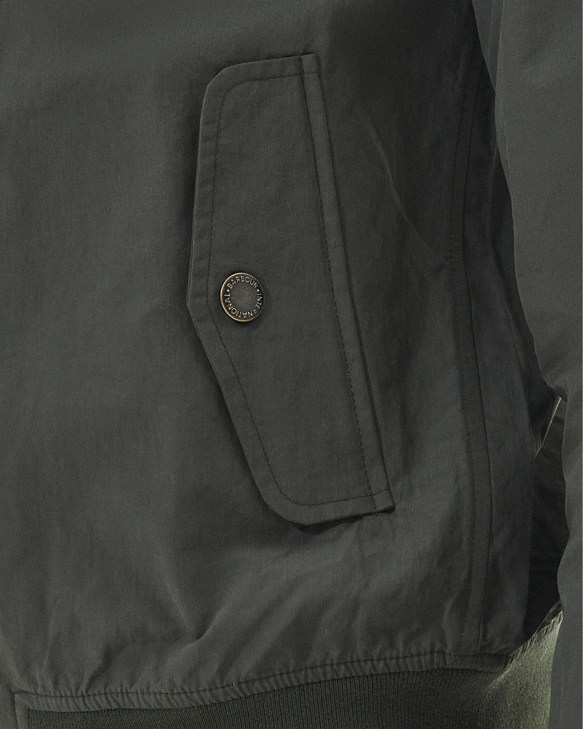 Barbour International Steve McQueen Rectifier Harrington Casual Mens Jacket - Sage - Image 3