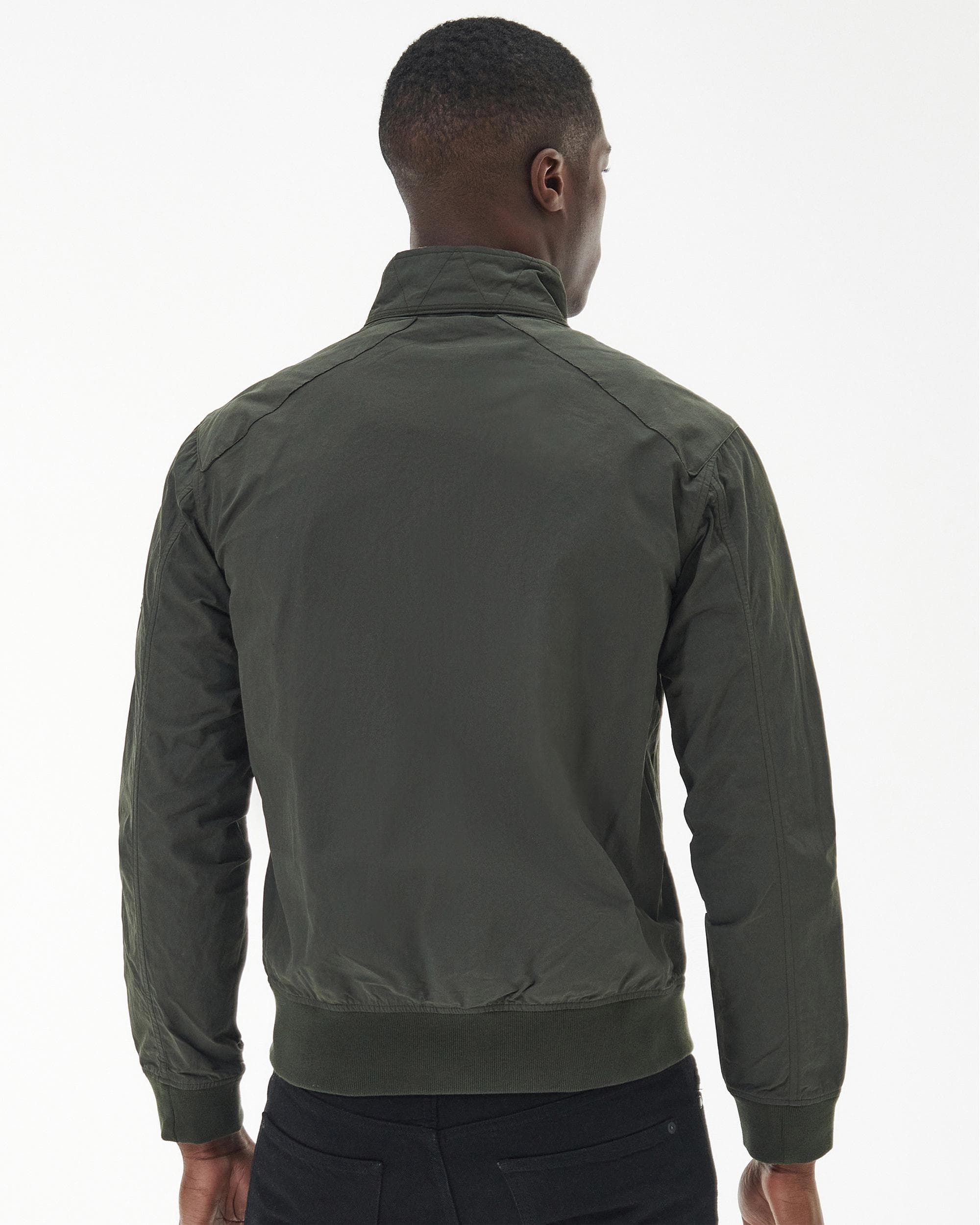 Barbour International Steve McQueen Rectifier Harrington Casual Mens Jacket - Sage - Image 5